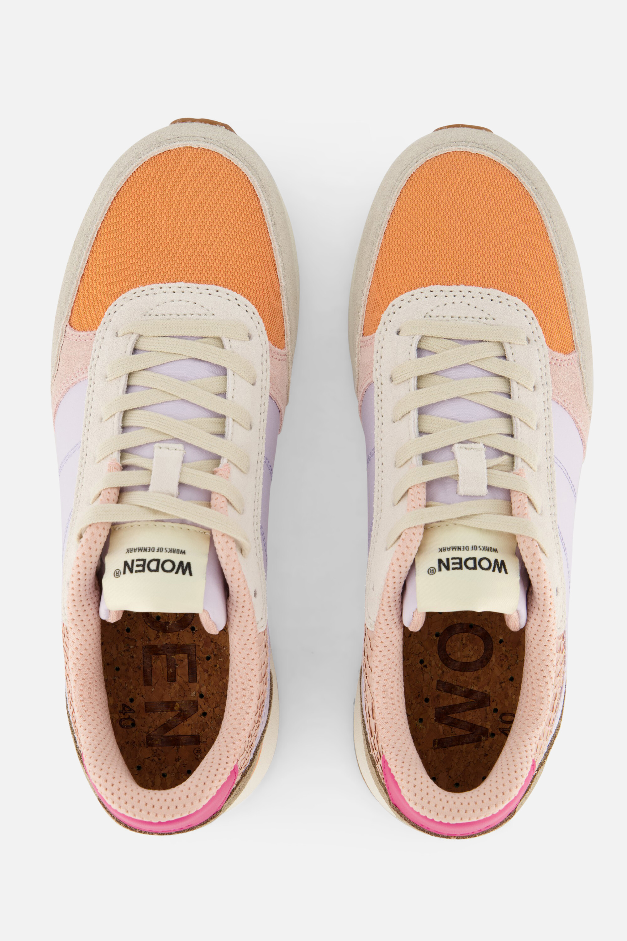 Woden Ronja Sneakers paars Leer afbeelding 3