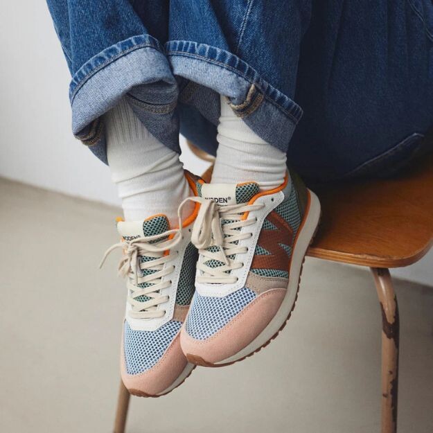 Woden Ronja Icon Sneakers roze Leer