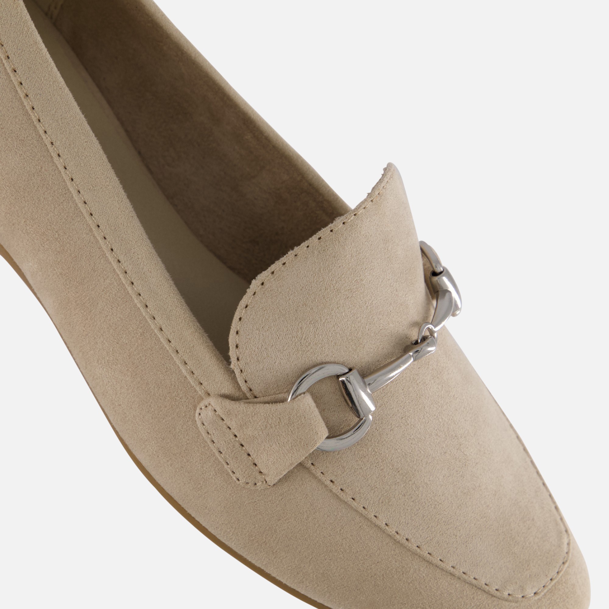 Marco Tozzi Instappers beige Textiel afbeelding 4