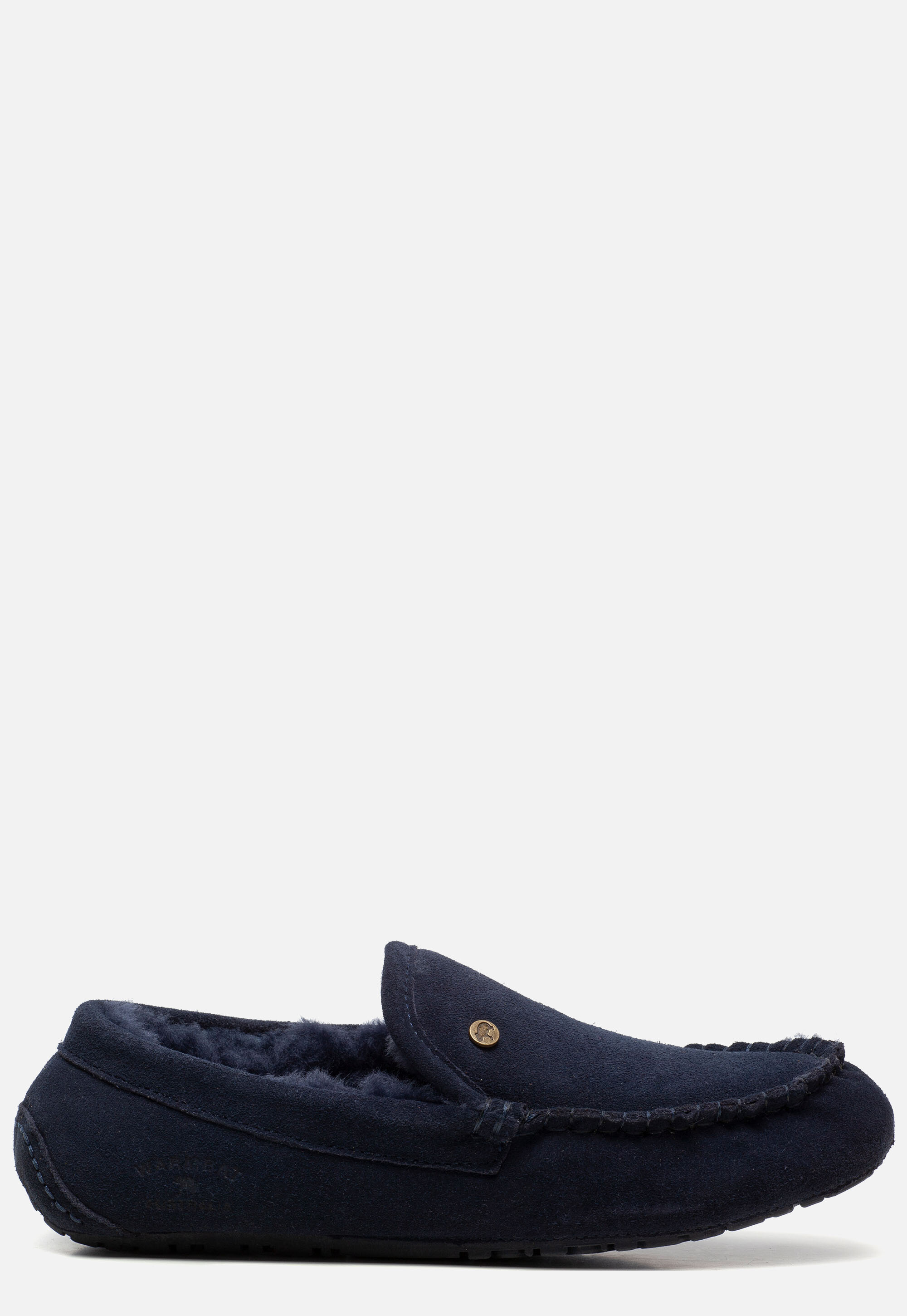Warmbat Earlwood Pantoffels blauw Suede afbeelding 2