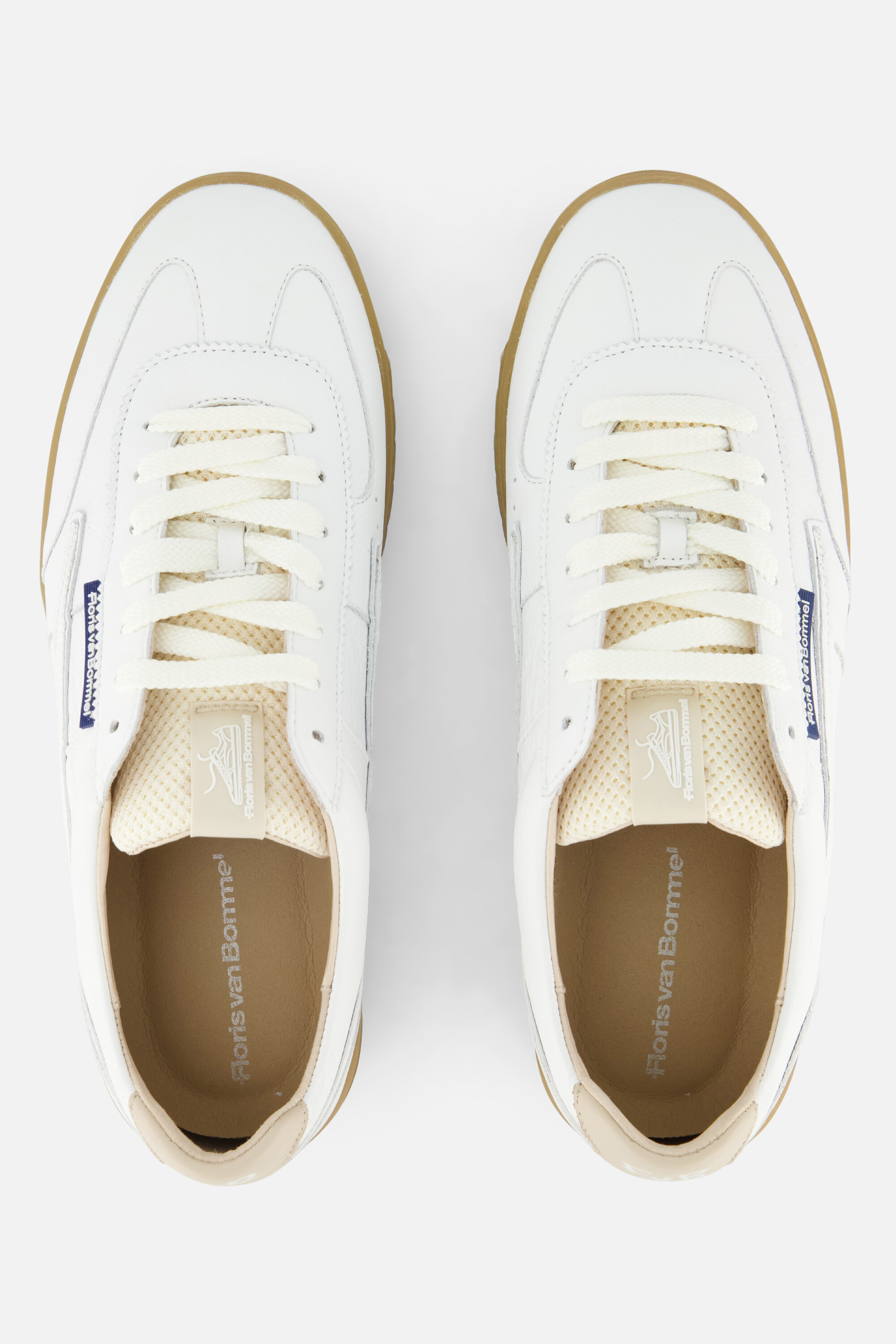 Floris van Bommel De Zaler Sneakers wit Leer afbeelding 3