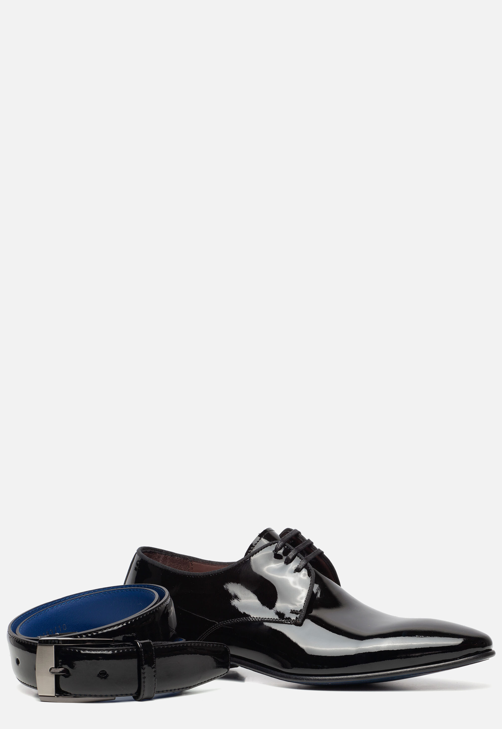 Floris van Bommel Veterschoenen zwart lak Leer afbeelding 2