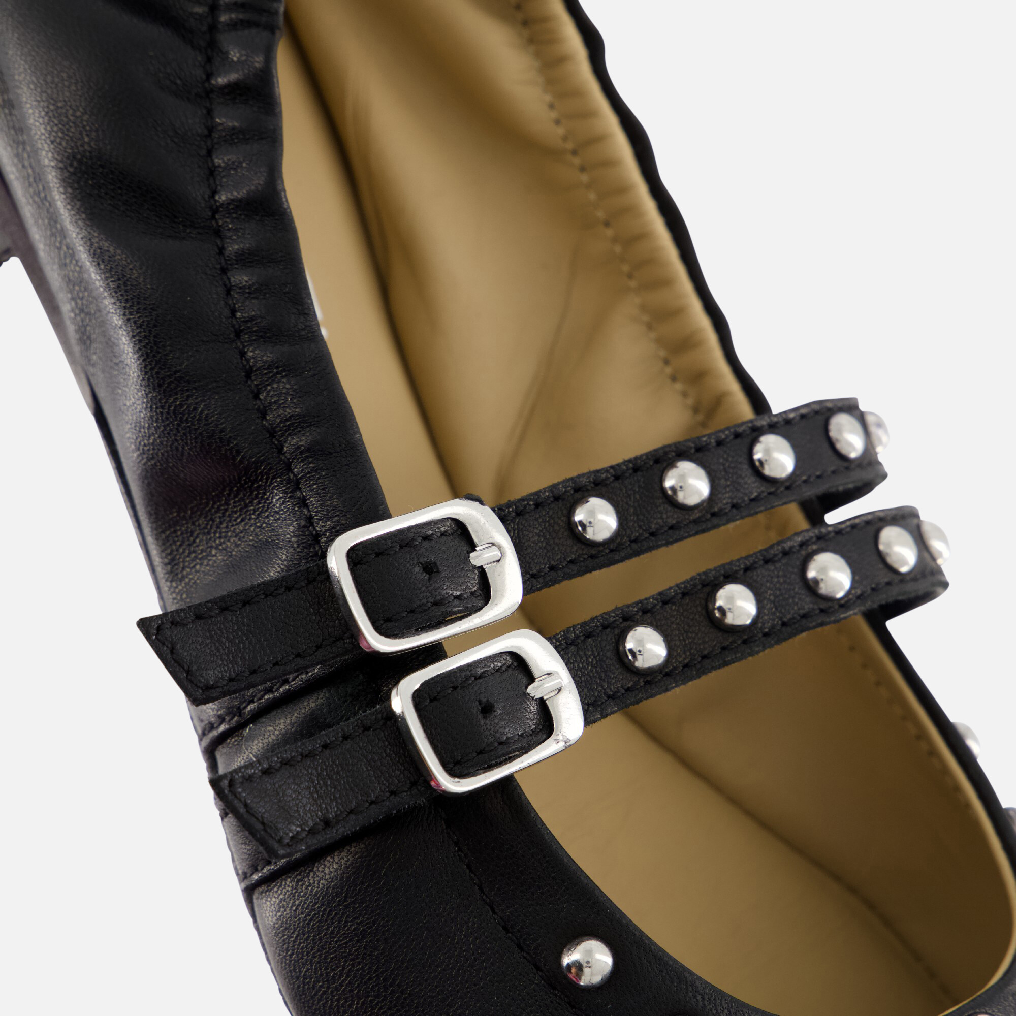 Linea Zeta Ballerina's zwart Leer afbeelding 4