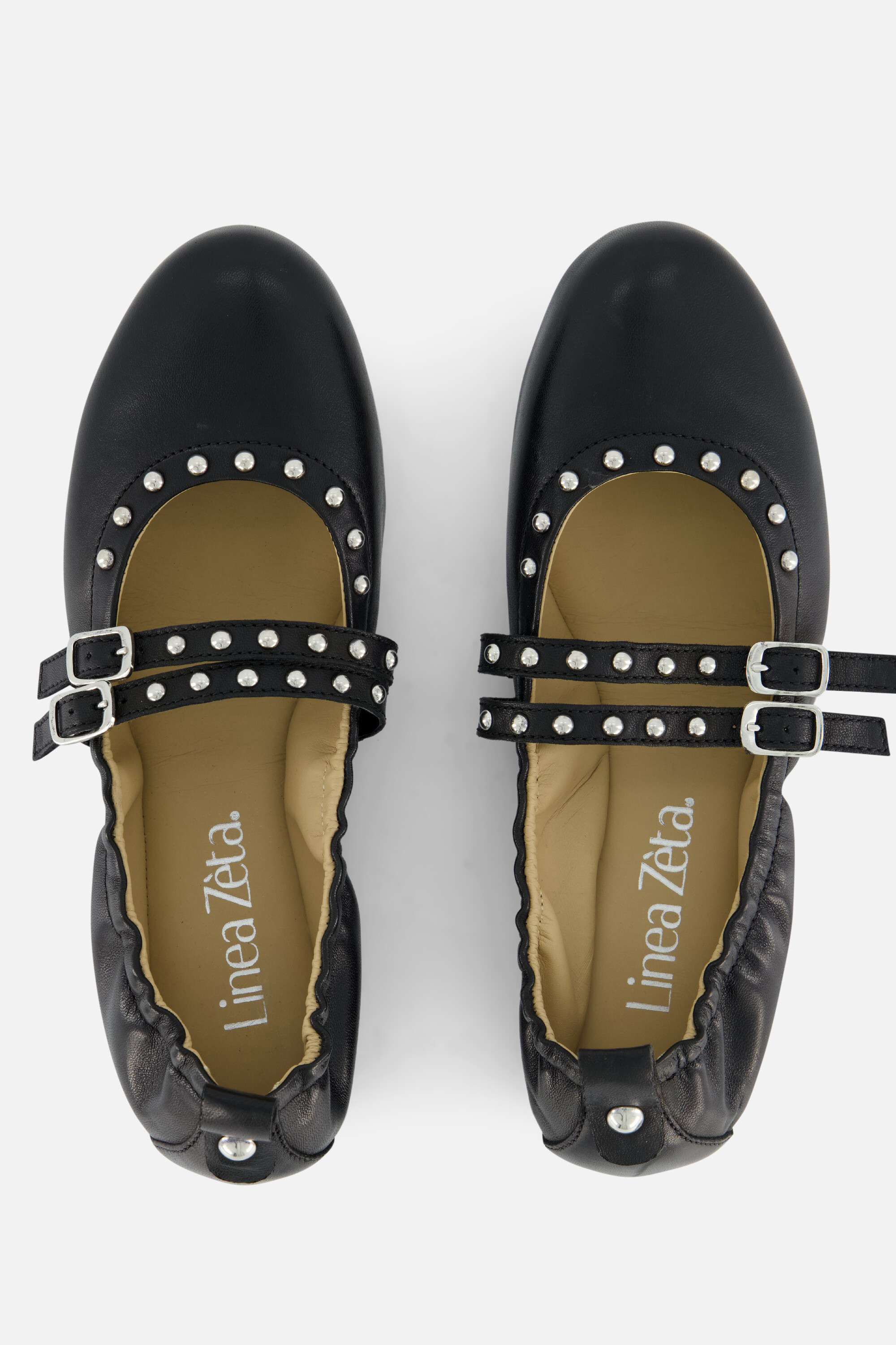 Linea Zeta Ballerina's zwart Leer afbeelding 2