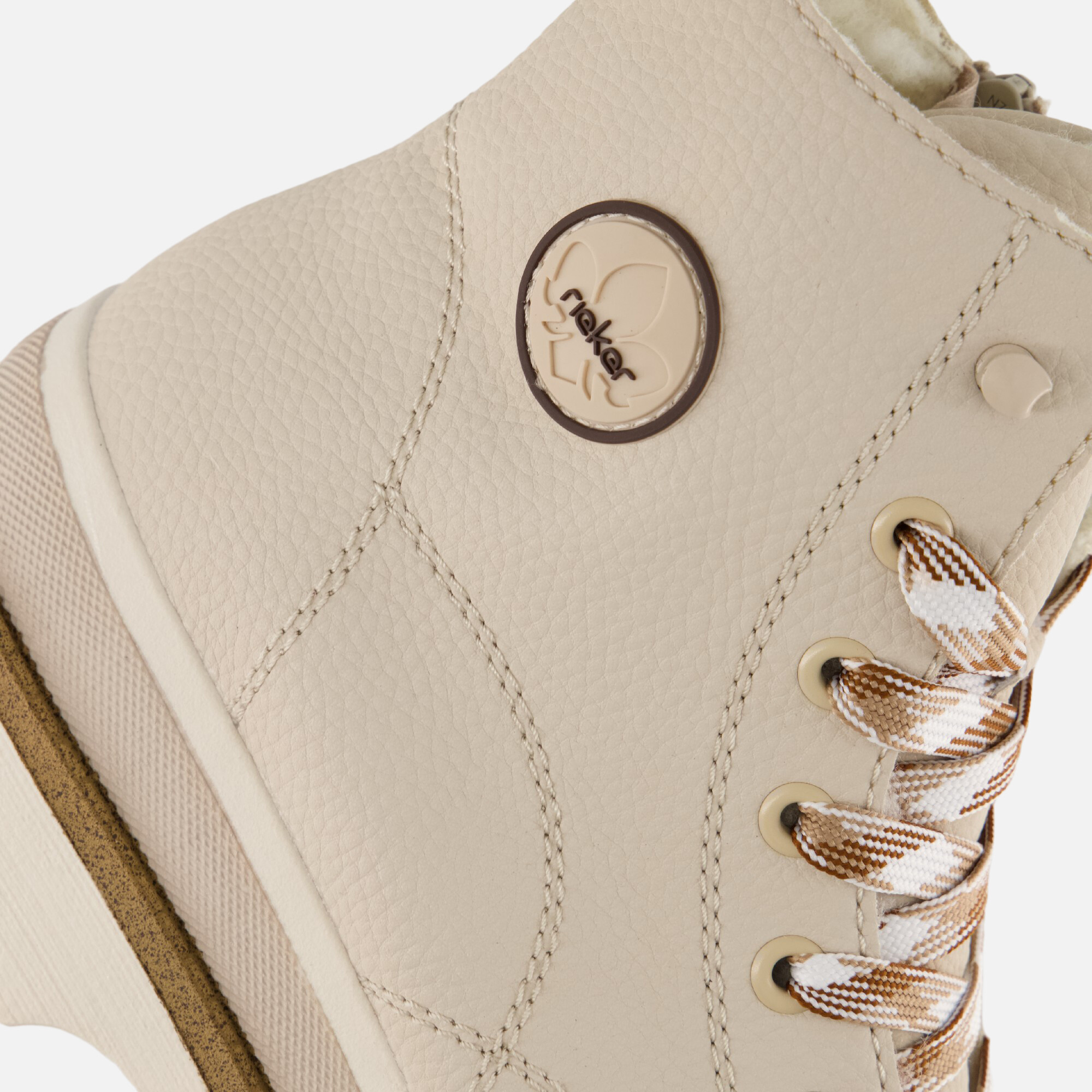 Rieker Veterboot beige Synthetisch afbeelding 4