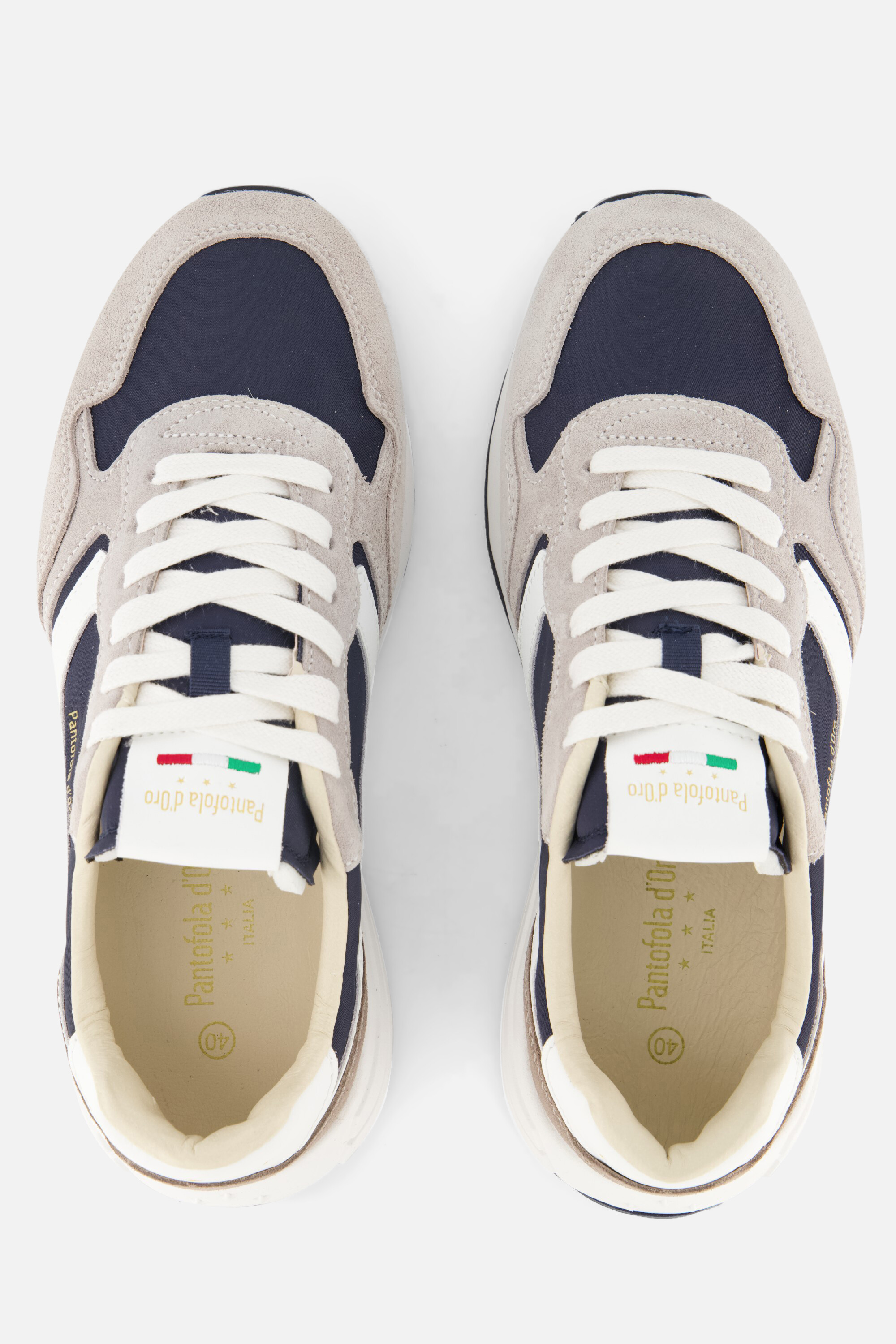 Pantofola d'Oro Palla Sneakers grijs Suede afbeelding 3