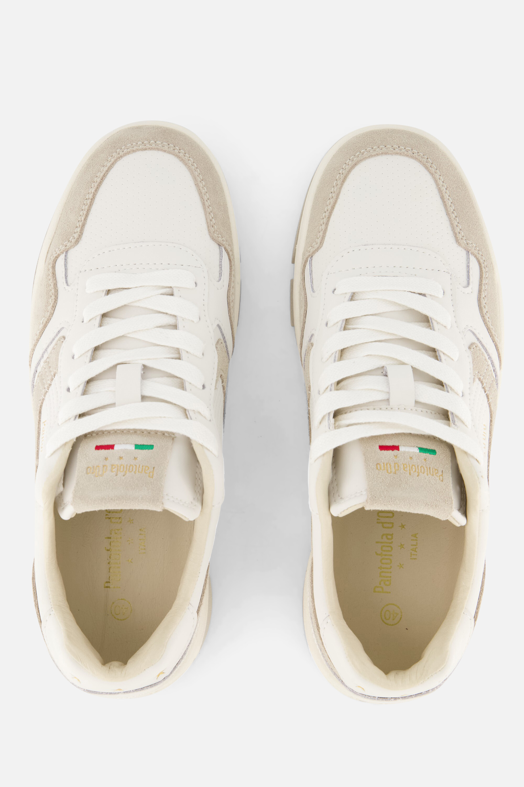 Pantofola d'Oro Coppa Sneakers wit Suede afbeelding 3