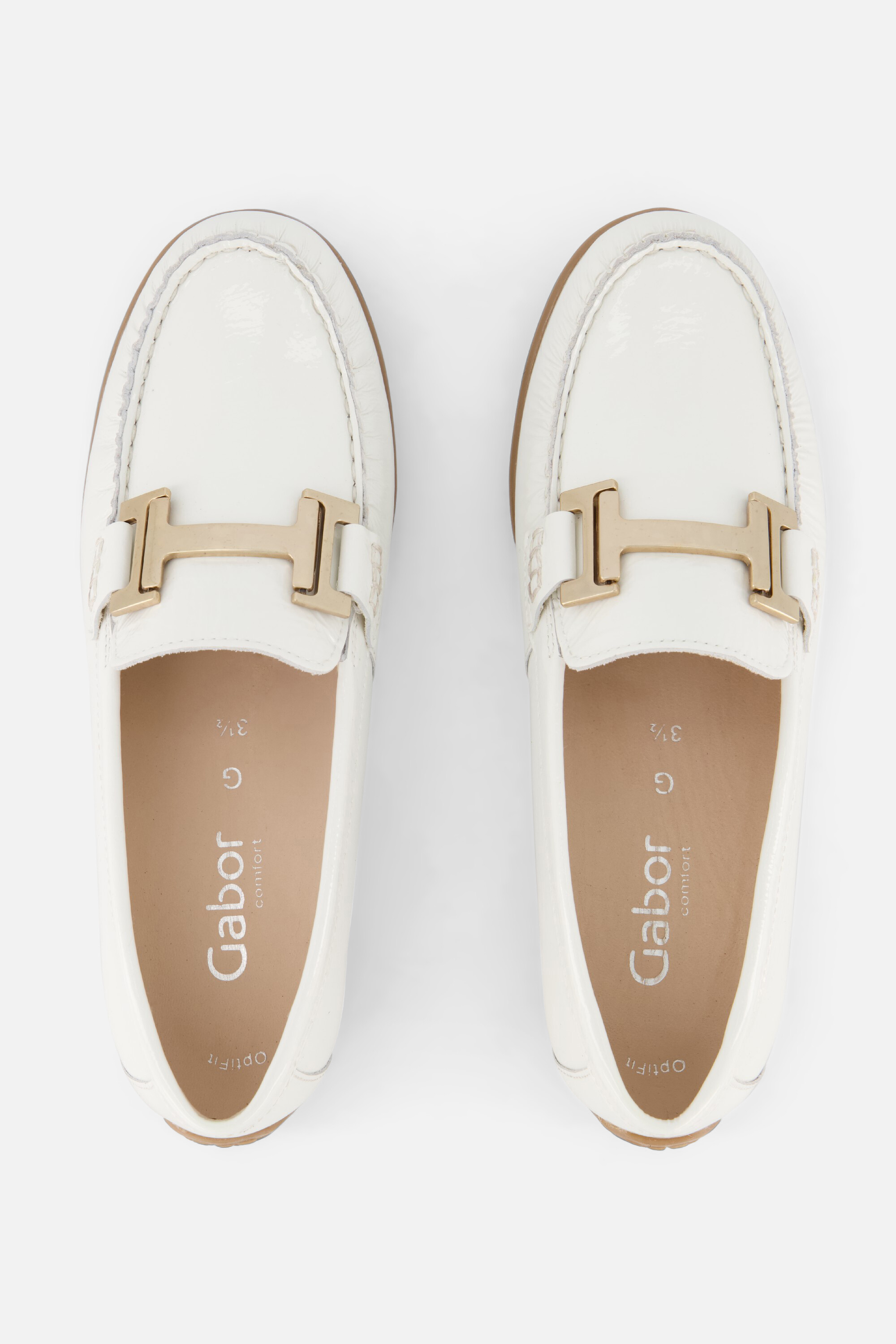 Gabor Moccasin Instappers wit Leer afbeelding 2