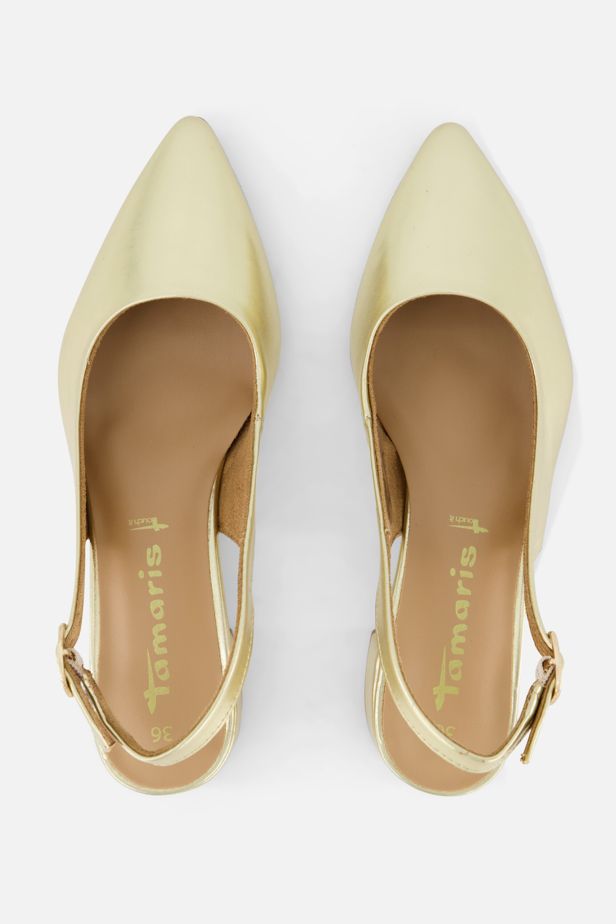 Tamaris Slingback Pumps goud Synthetisch afbeelding 3