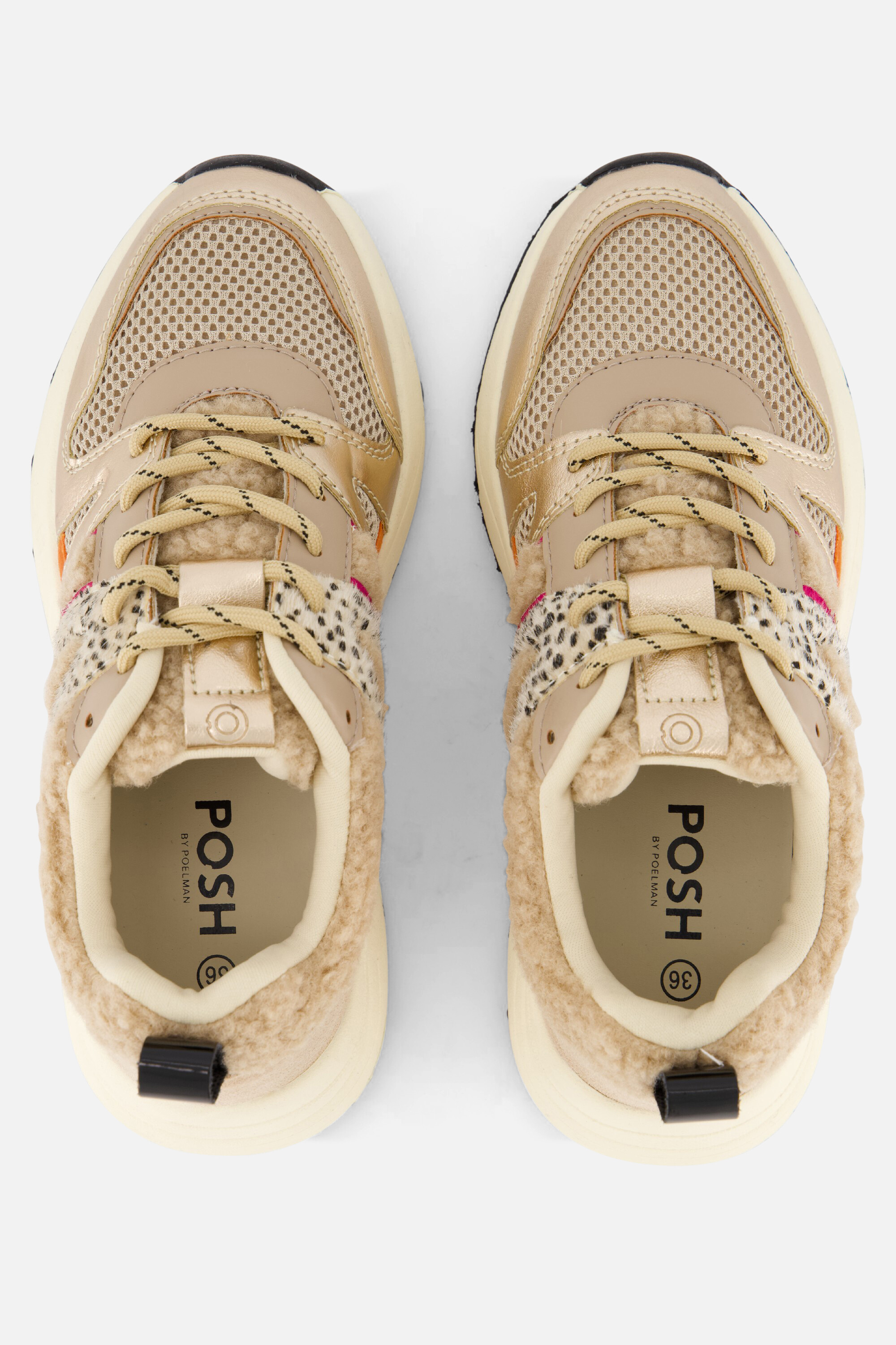 POSH by Poelman Teddy Sneakers roze afbeelding 3