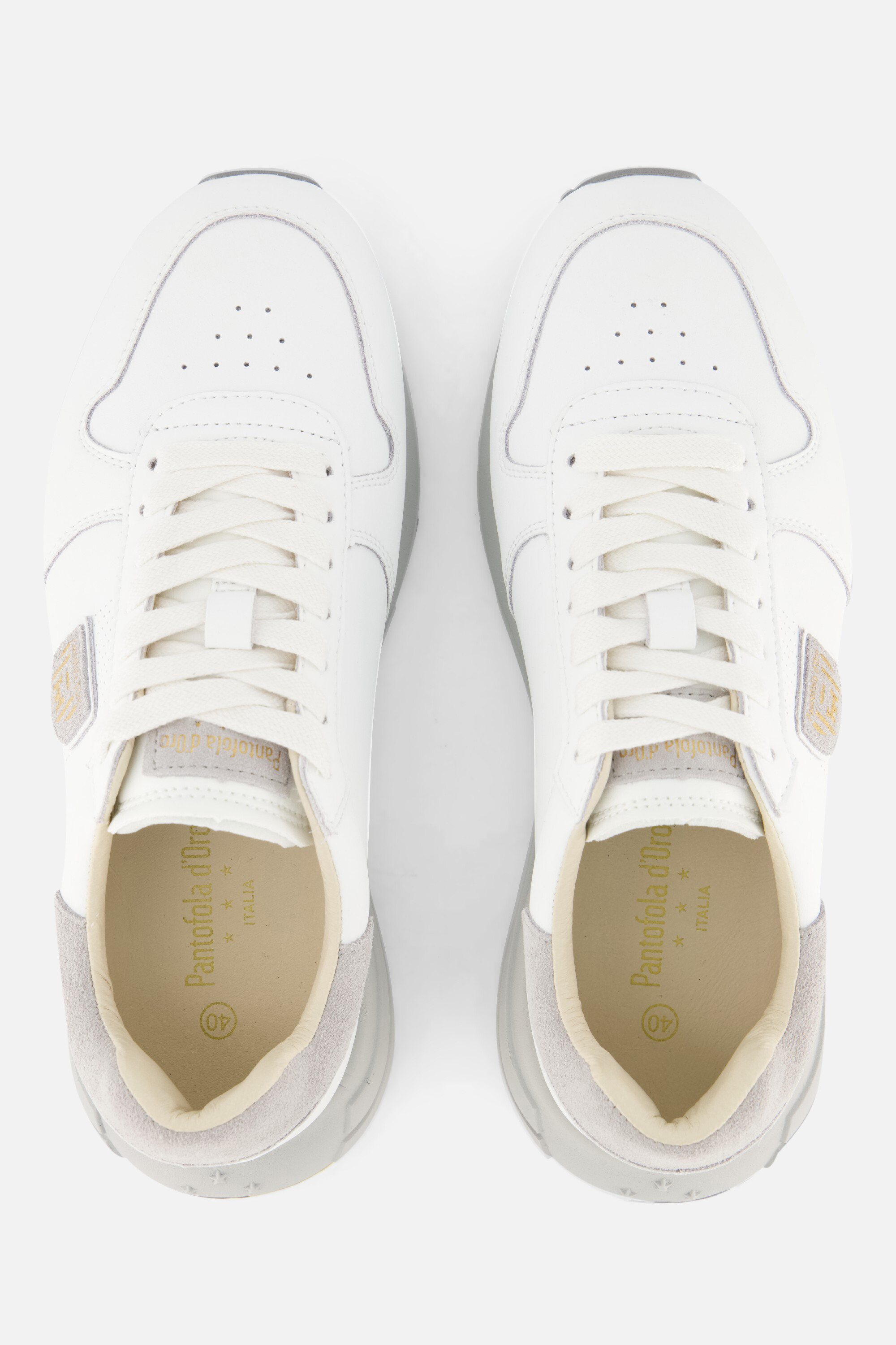 Pantofola d'Oro Arma Sneakers wit Suede afbeelding 3
