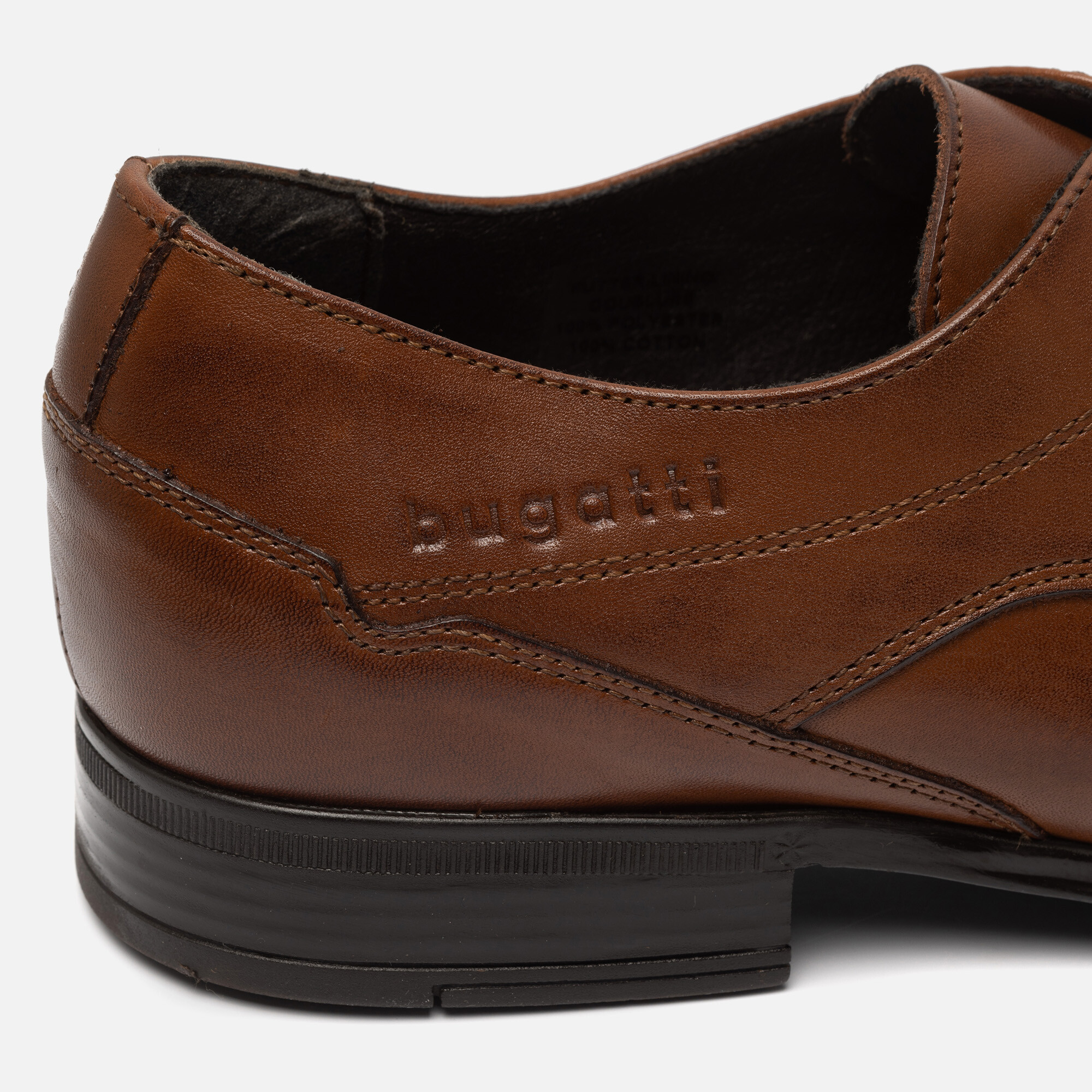 Bugatti Mevit Veterschoenen cognac Leer afbeelding 4