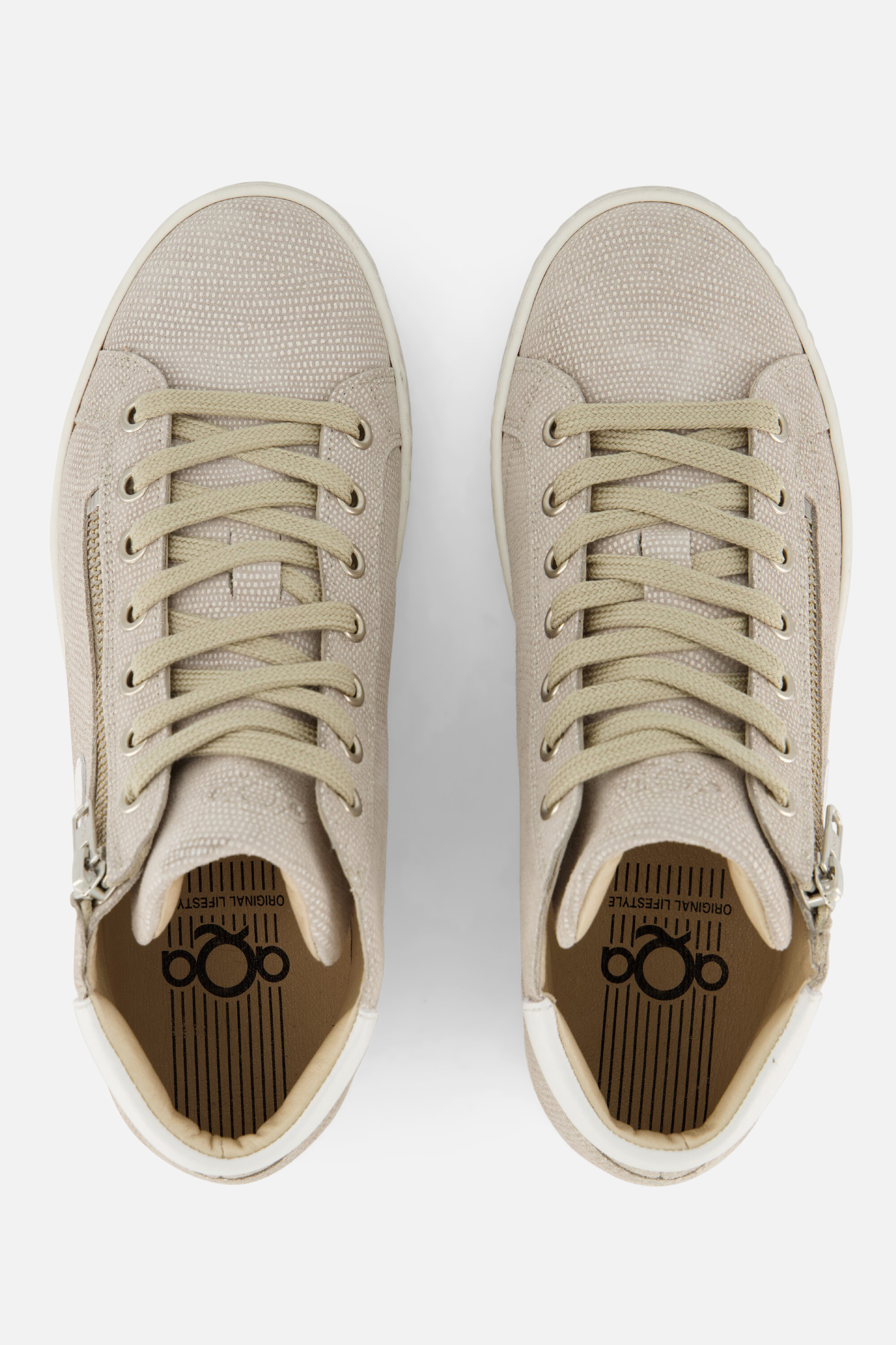 Aqa Sneakers grijs Leer afbeelding 3