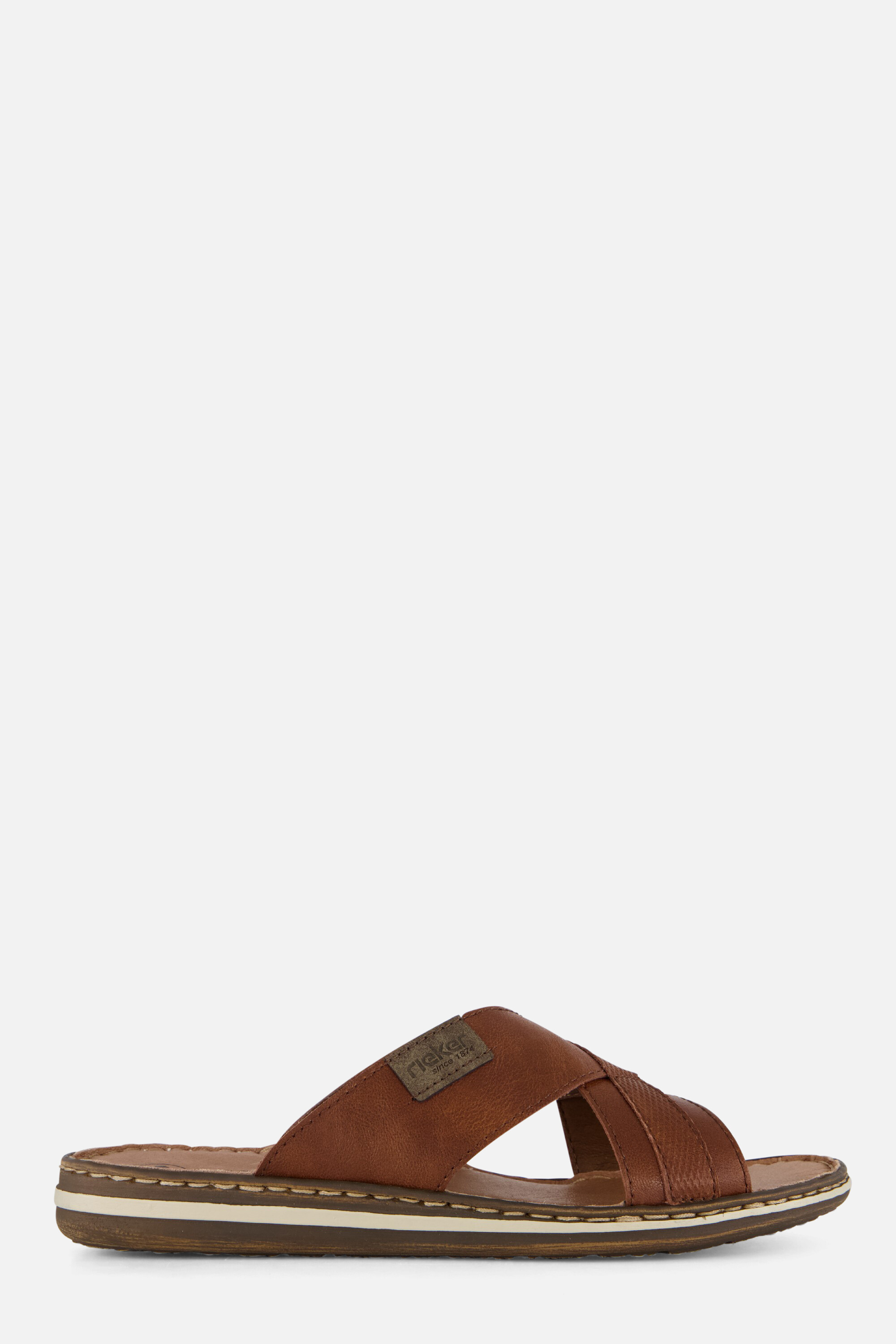 Rieker Bend Morelia Slippers bruin Imitatieleer afbeelding 4