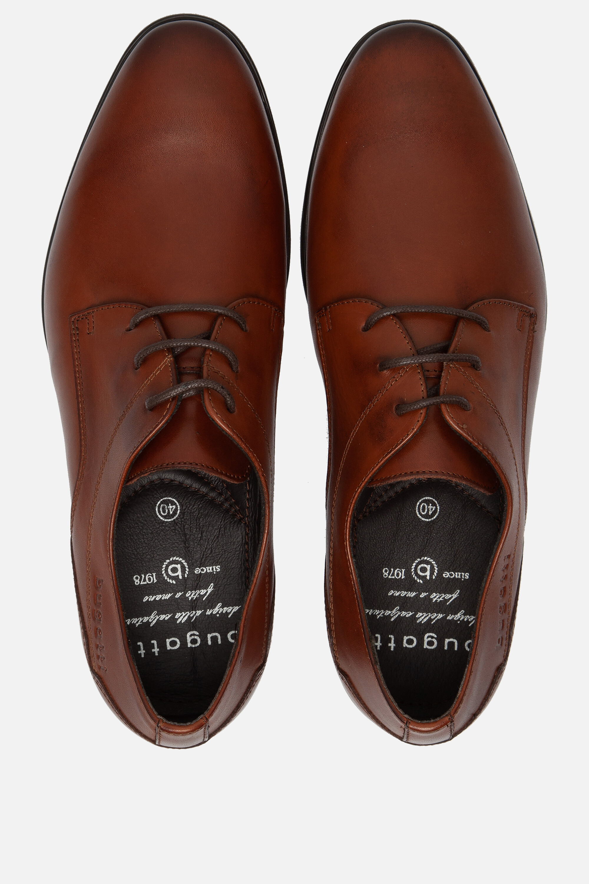Bugatti Mevit Veterschoenen cognac Leer afbeelding 2