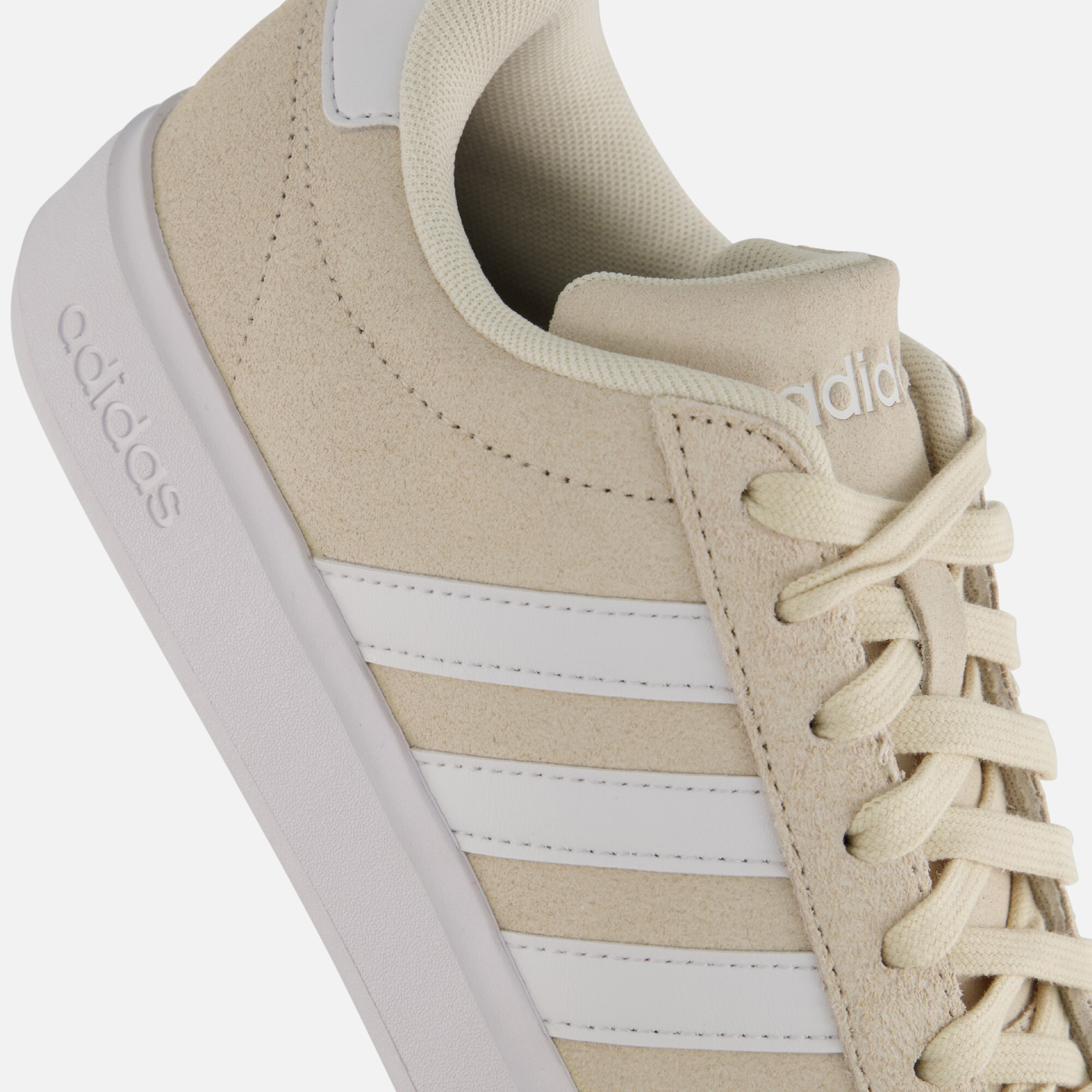 Adidas Grand Court 2.0 Sneakers beige Suede afbeelding 4