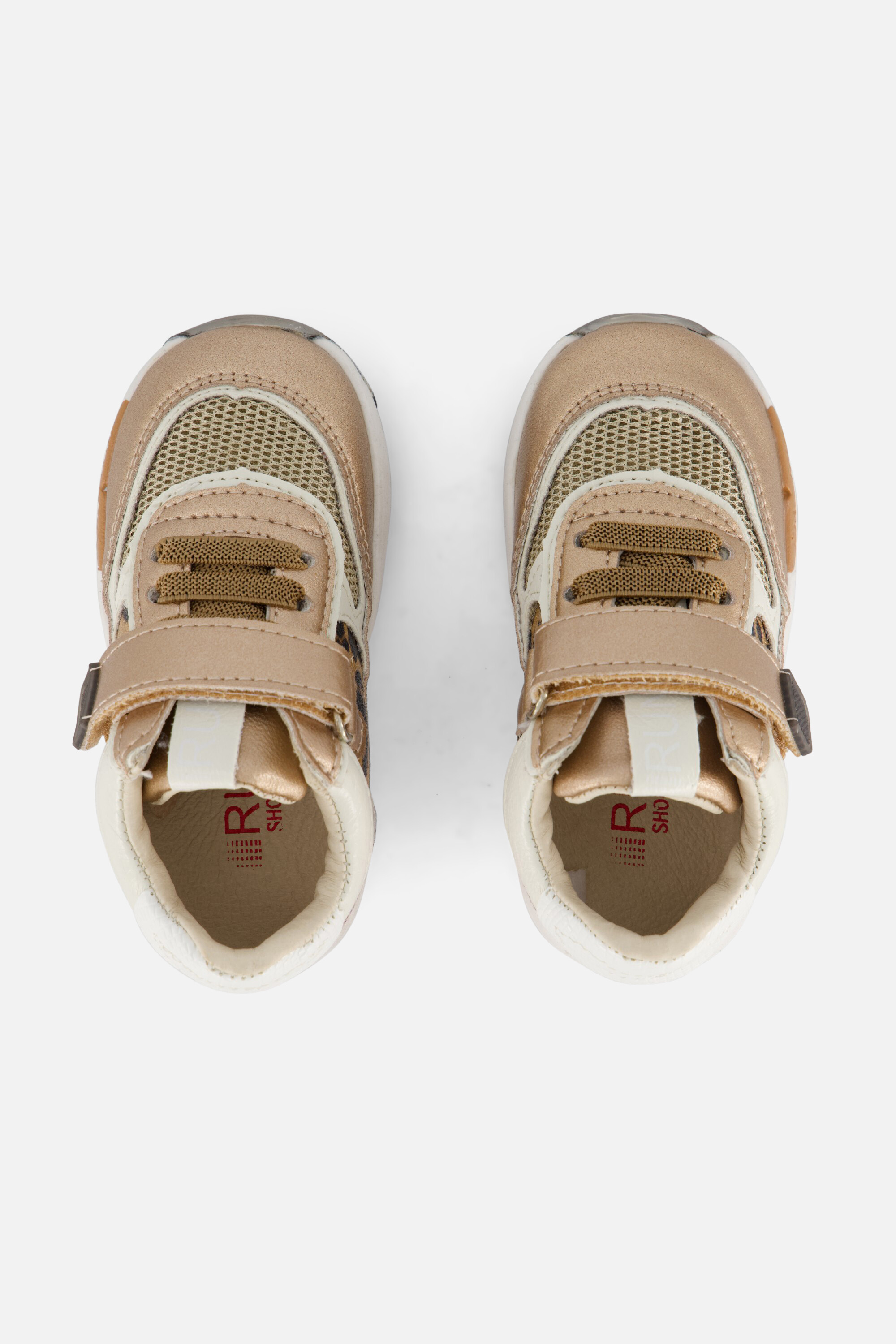 Shoesme Run Flex Sneakers brons Leer afbeelding 2