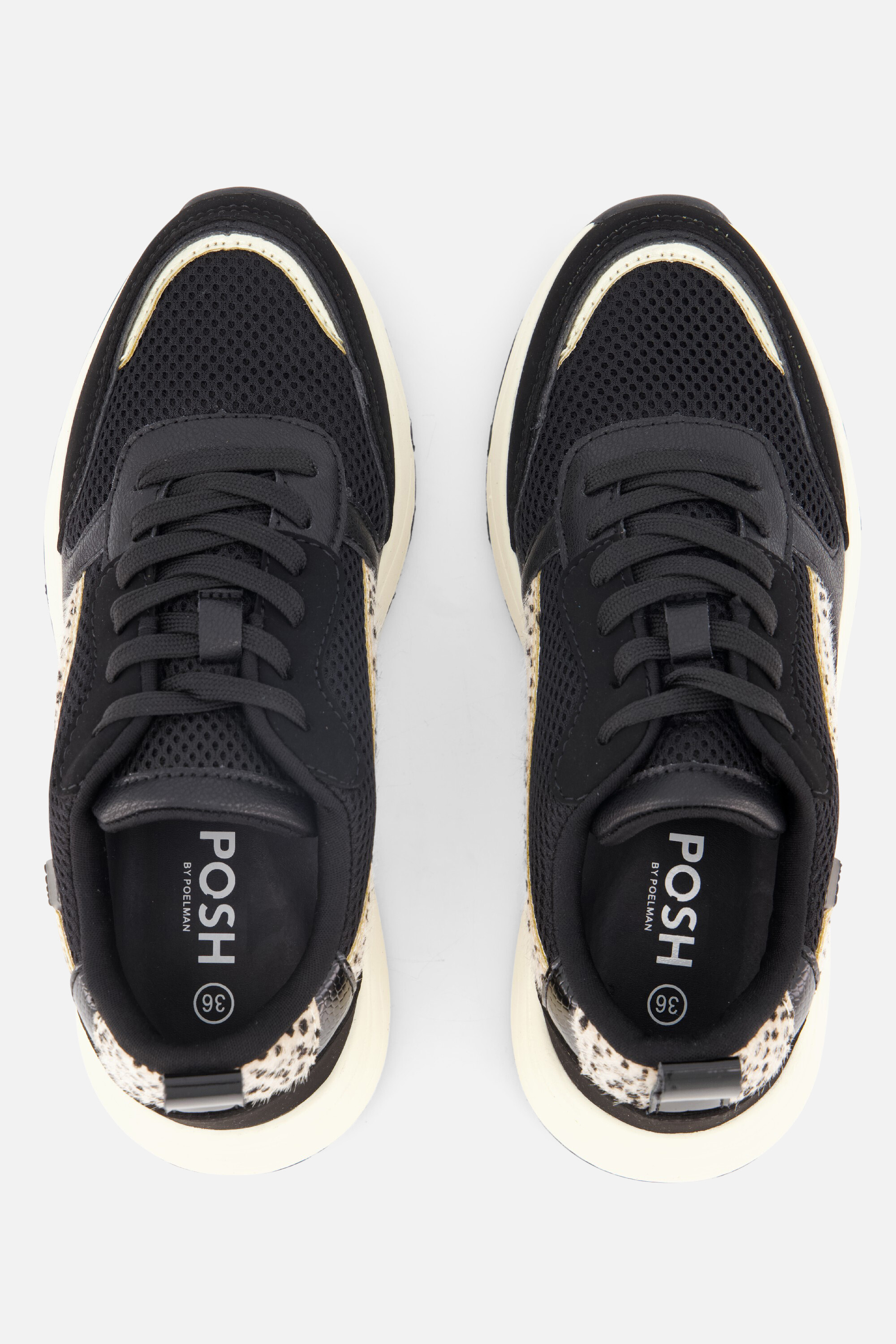 POSH by Poelman Sneakers zwart Synthetisch afbeelding 2