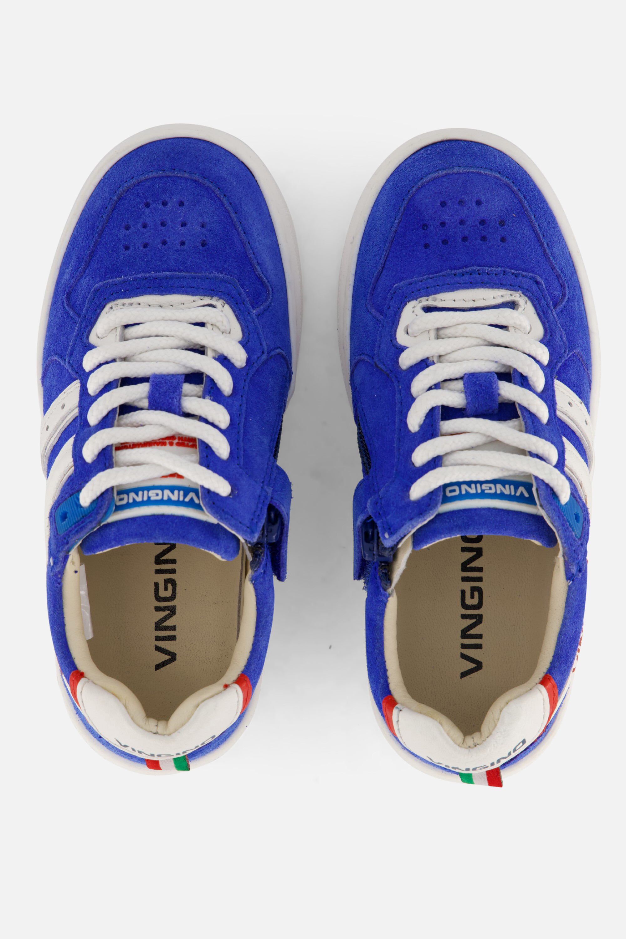 Vingino Noah Low Court Lifestyle Sneakers blauw afbeelding 2