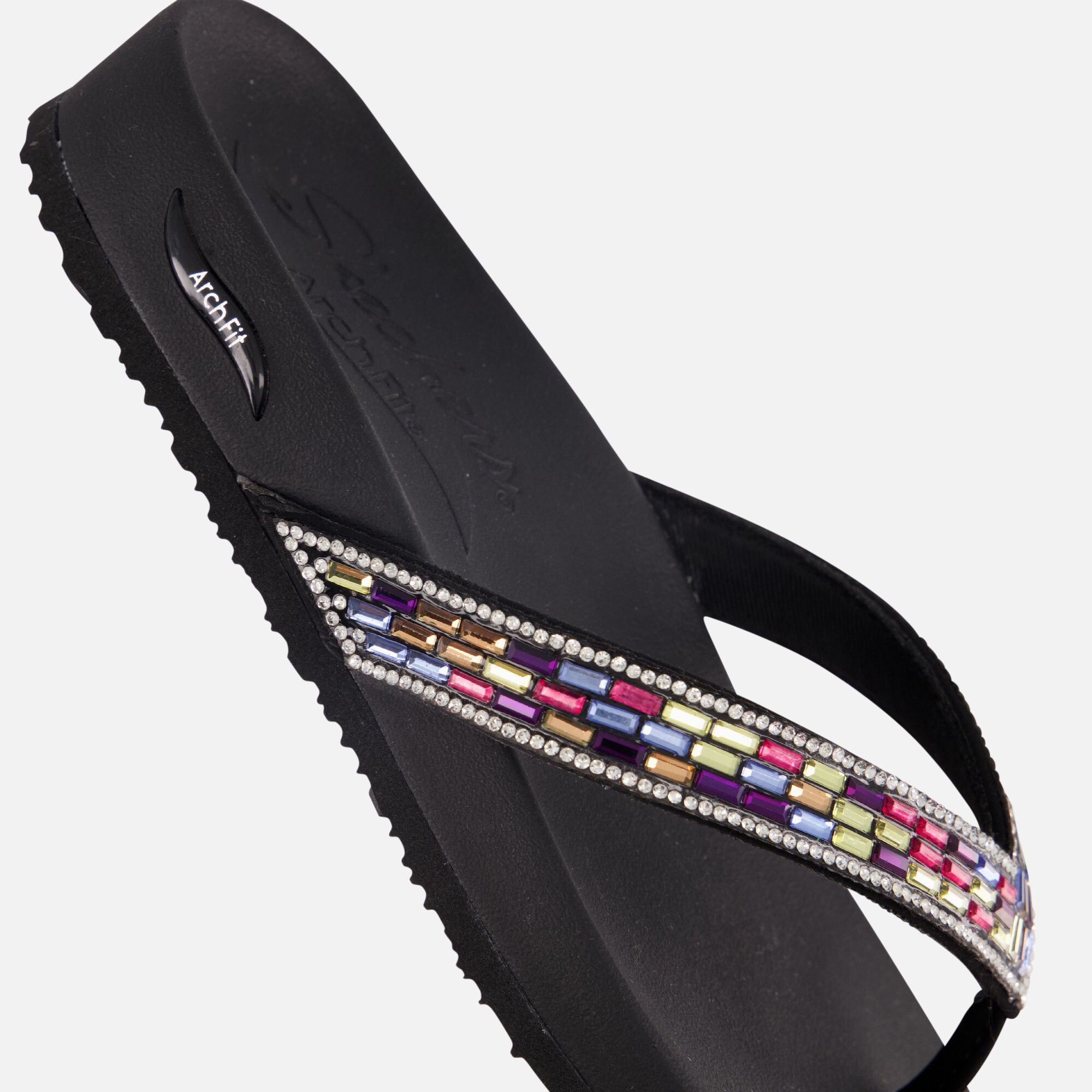 Skechers Arch Fit Meditation Slippers zwart afbeelding 4