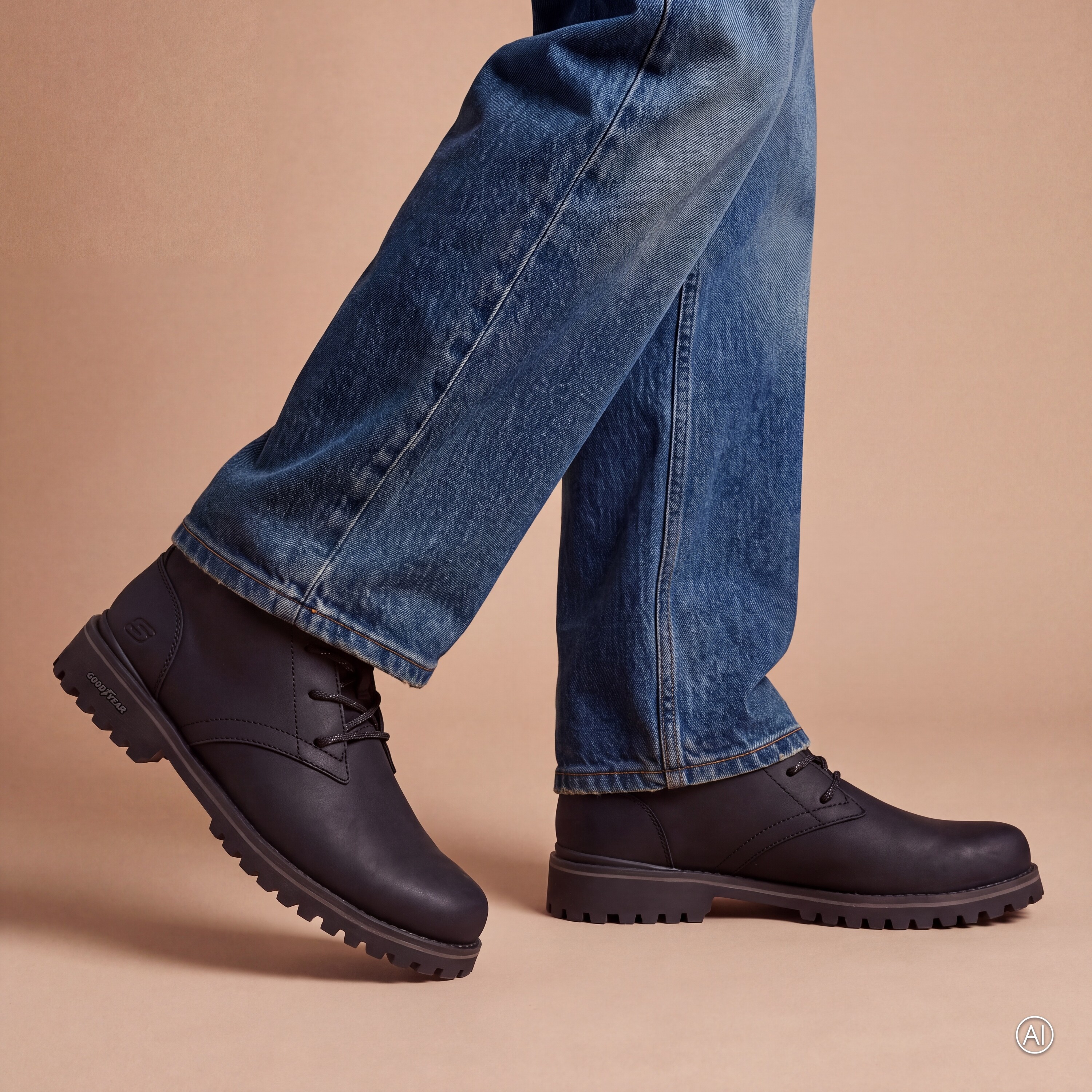Skechers Skechers Slip-ins Quintero Damien veterboots zwart