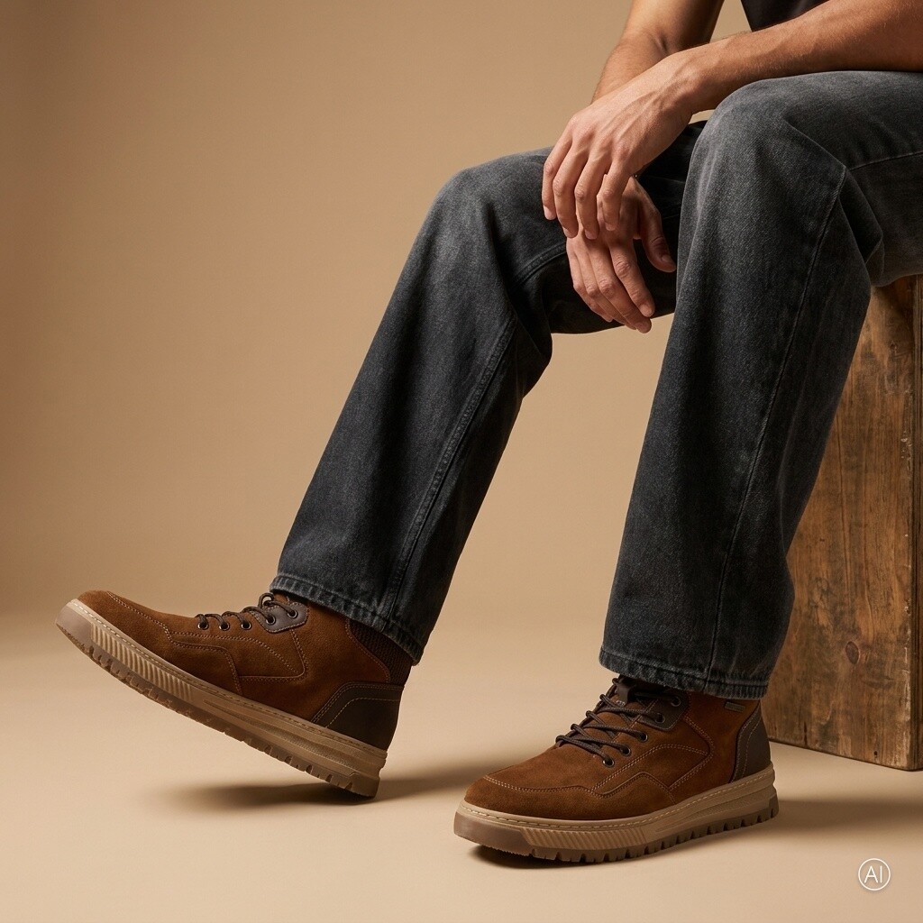 Rieker Rieker Tex veterboots cognac