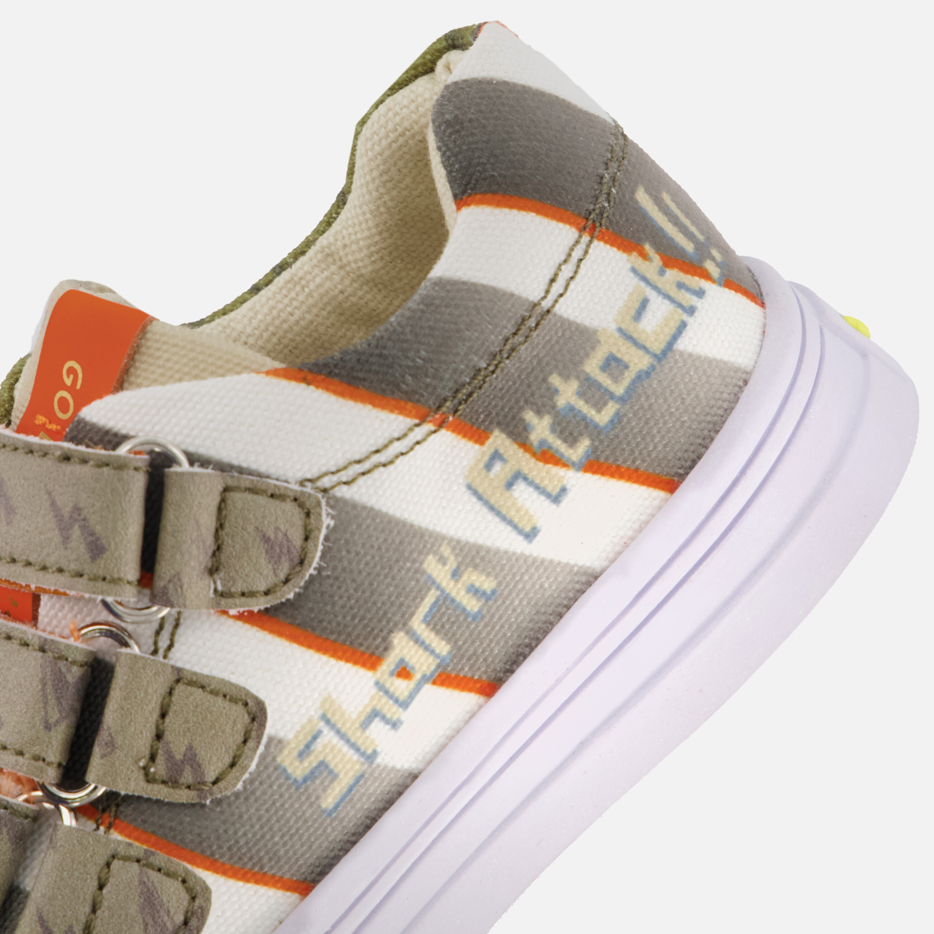 Go Bananas Shark Sneakers groen Canvas afbeelding 4