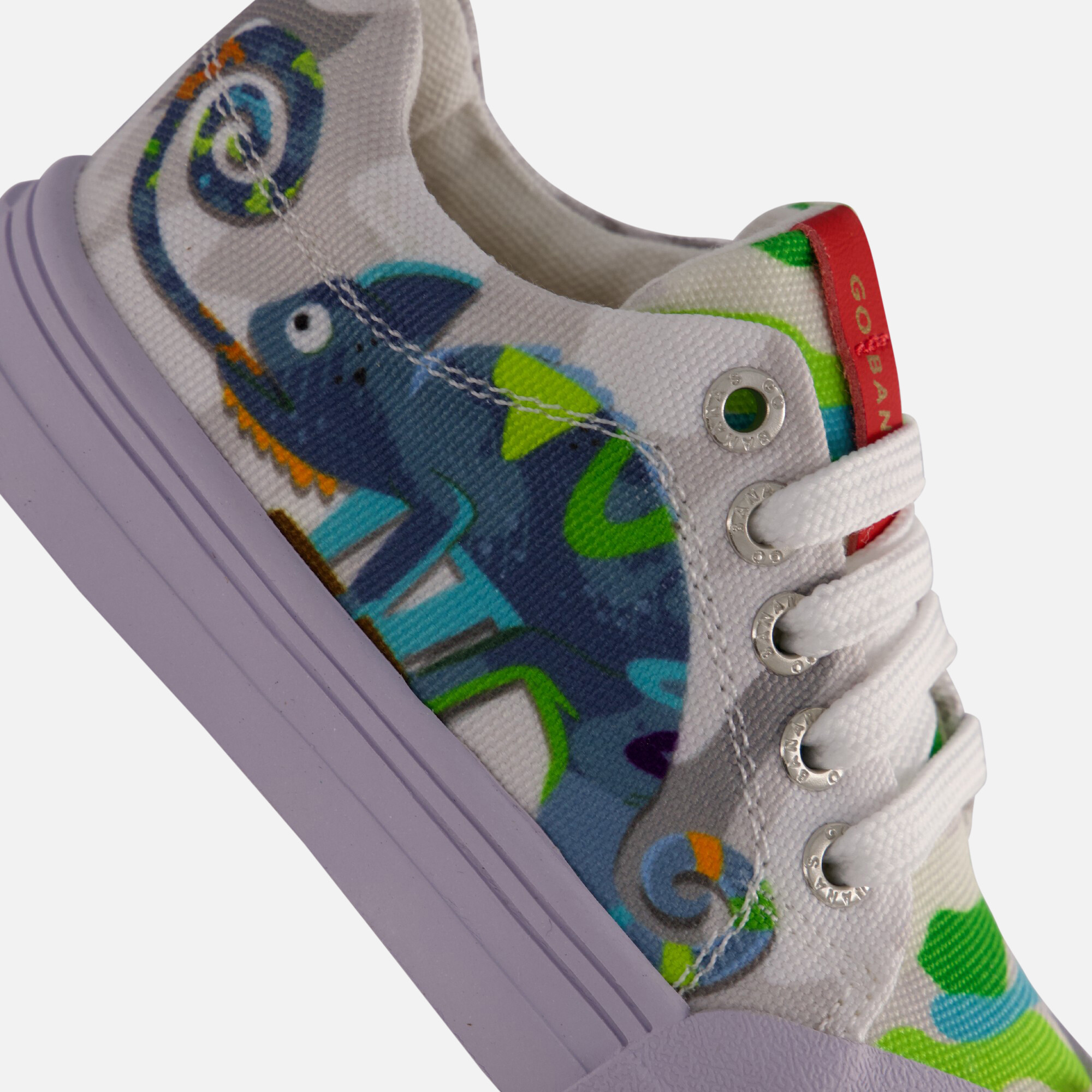 Go Bananas Kameleon Sneakers grijs Canvas afbeelding 4