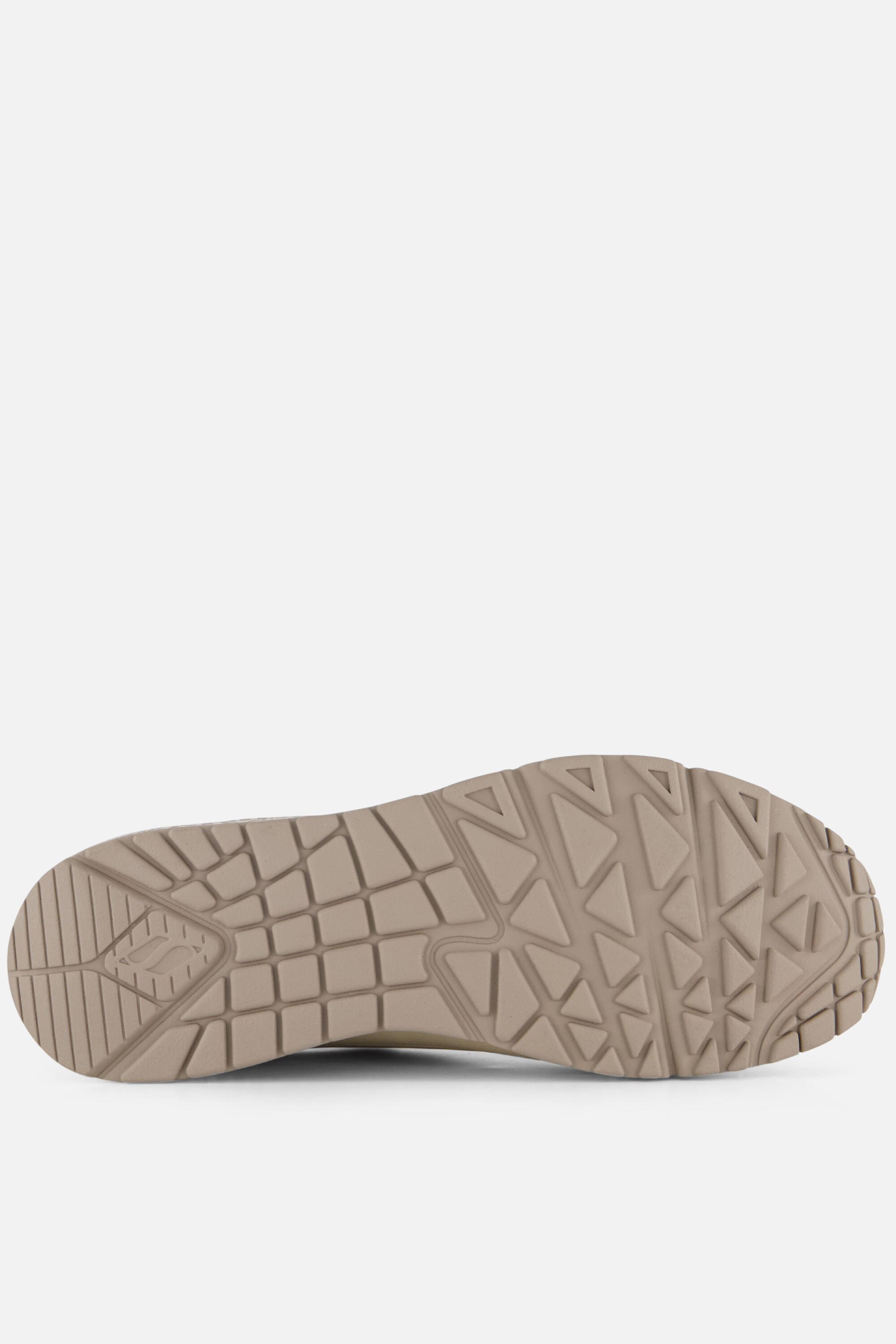 Skechers Uno Leopard Sneakers wit Textiel afbeelding 3