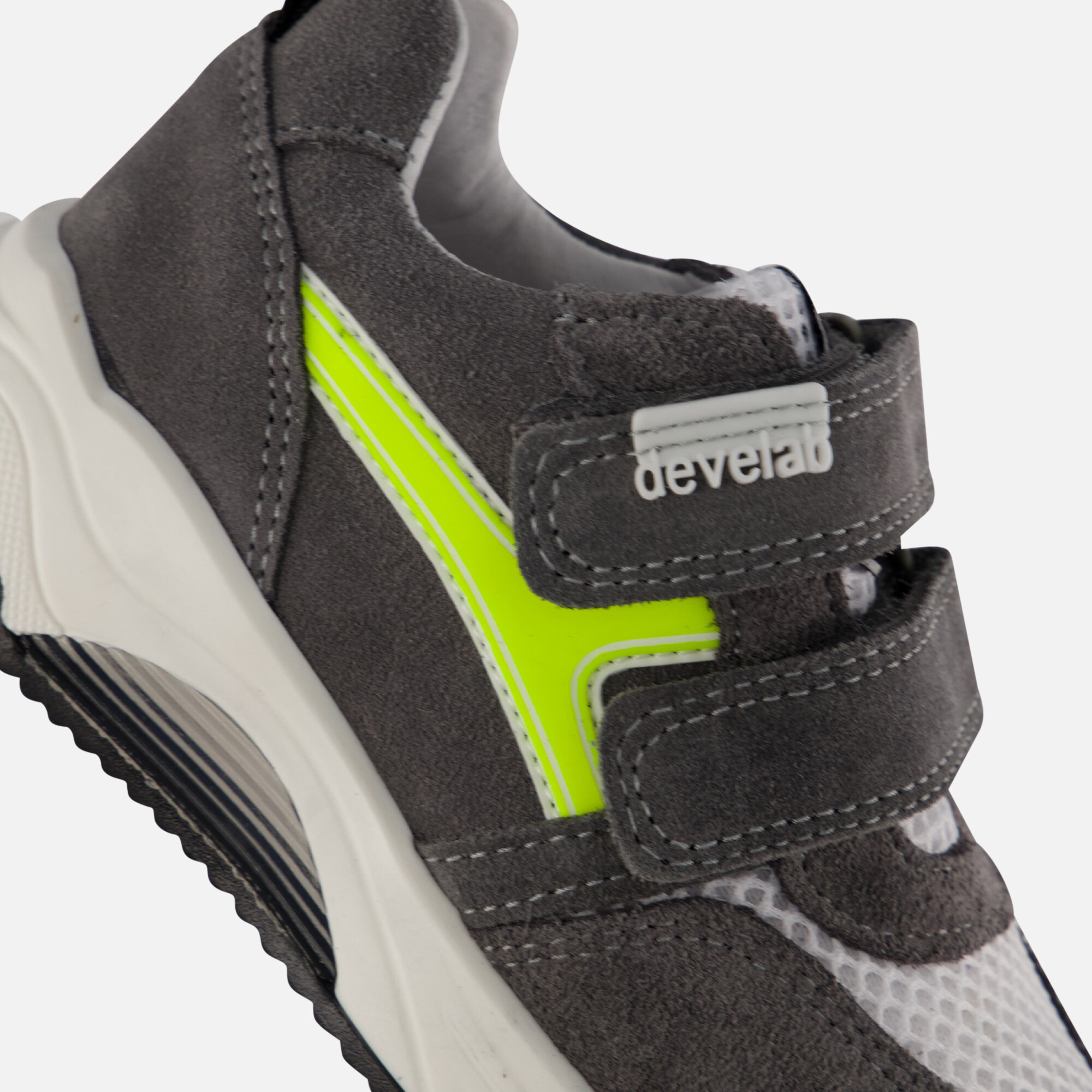 Develab Sneakers grijs Leer afbeelding 4