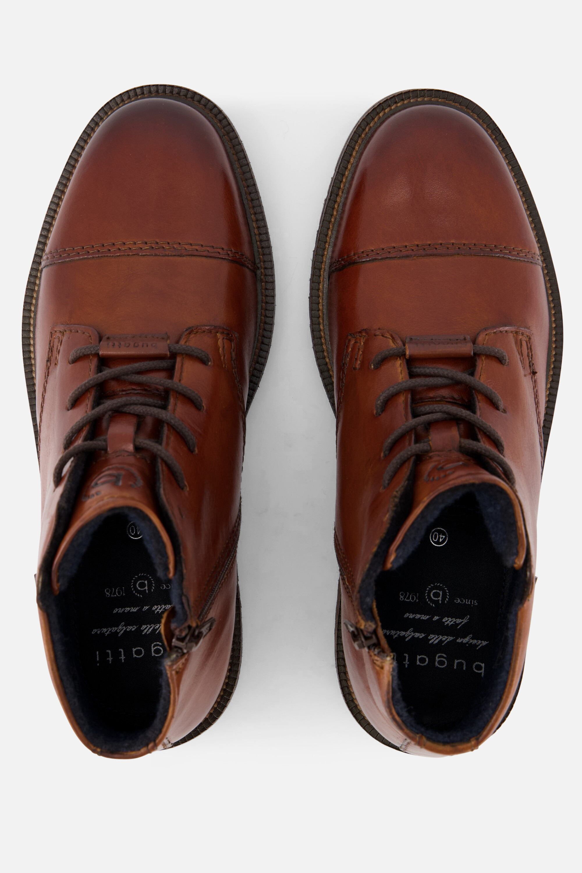 Bugatti Seve Veterschoenen cognac Leer afbeelding 2