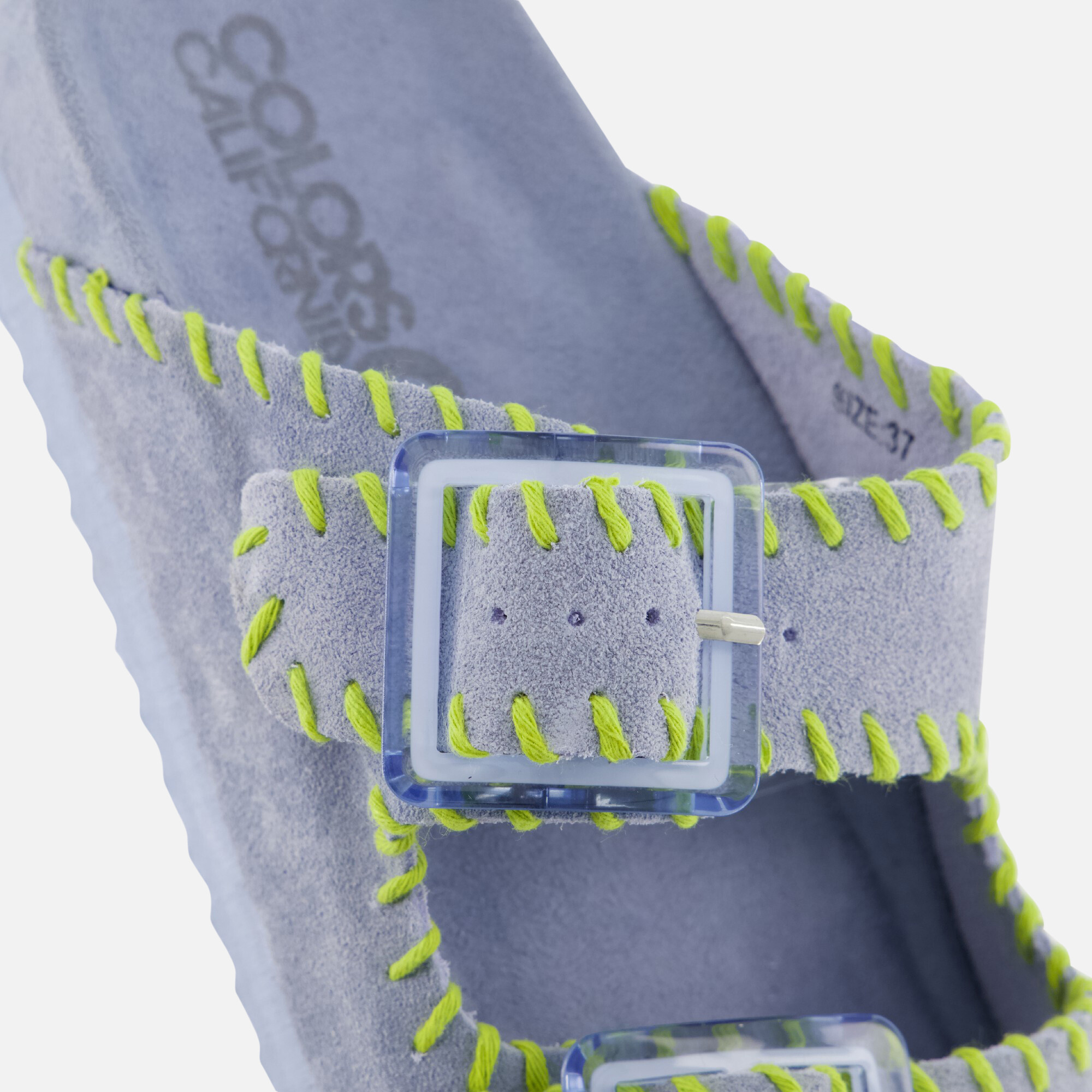 Colors of California Sandalen blauw Suede afbeelding 3