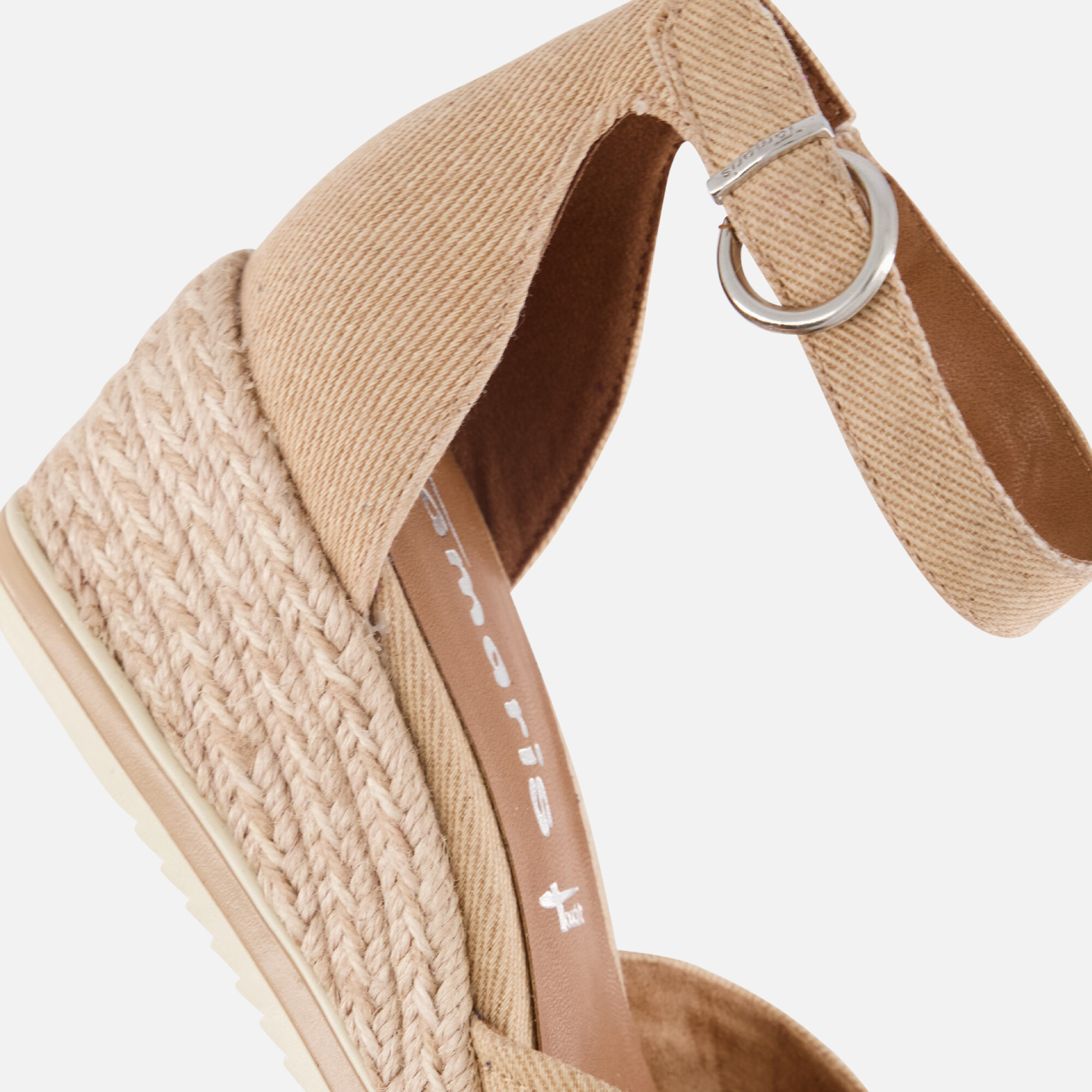 Tamaris Espadrilles beige Textiel afbeelding 4