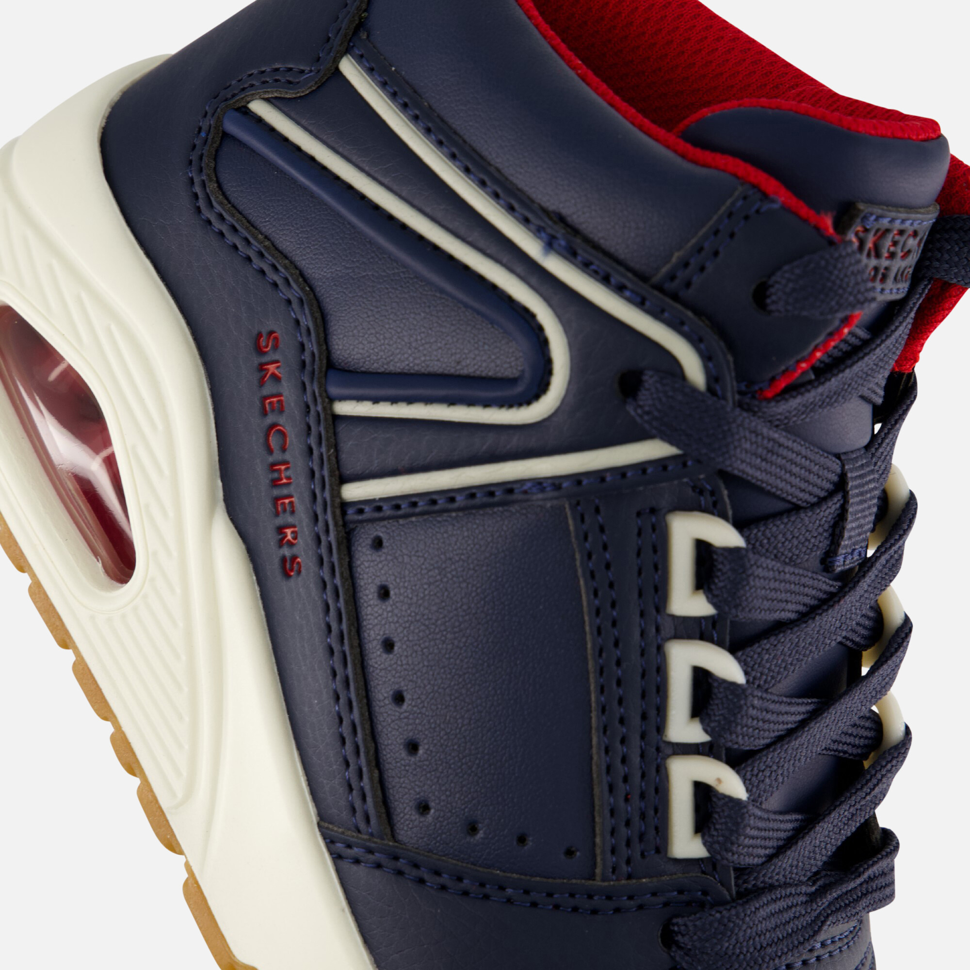 Skechers Uno Veterboots blauw Synthetisch afbeelding 4