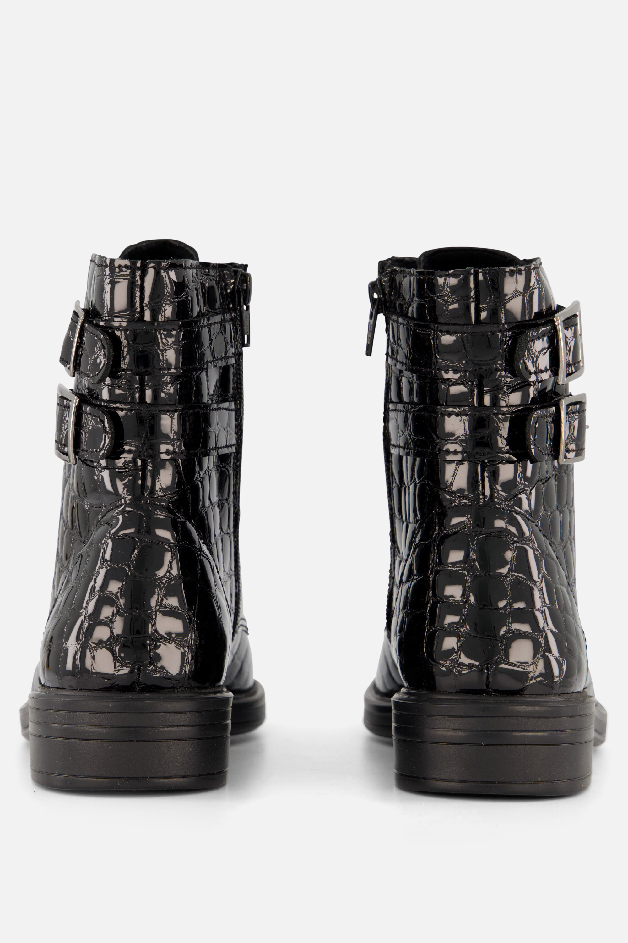 Feyn Brooke Veterboots zwart Lak afbeelding 2