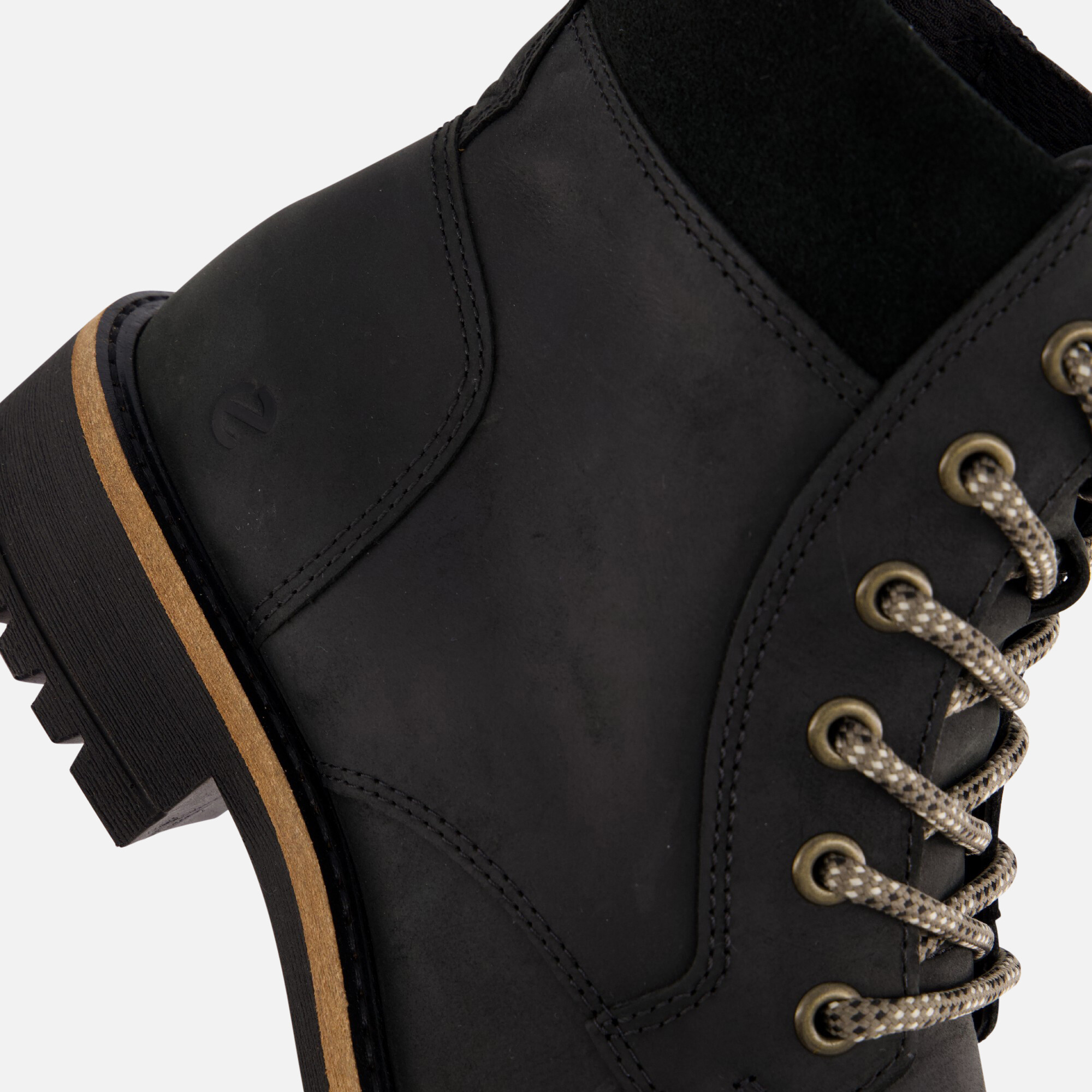 Ecco Elaina Veterboots zwart Leer afbeelding 4