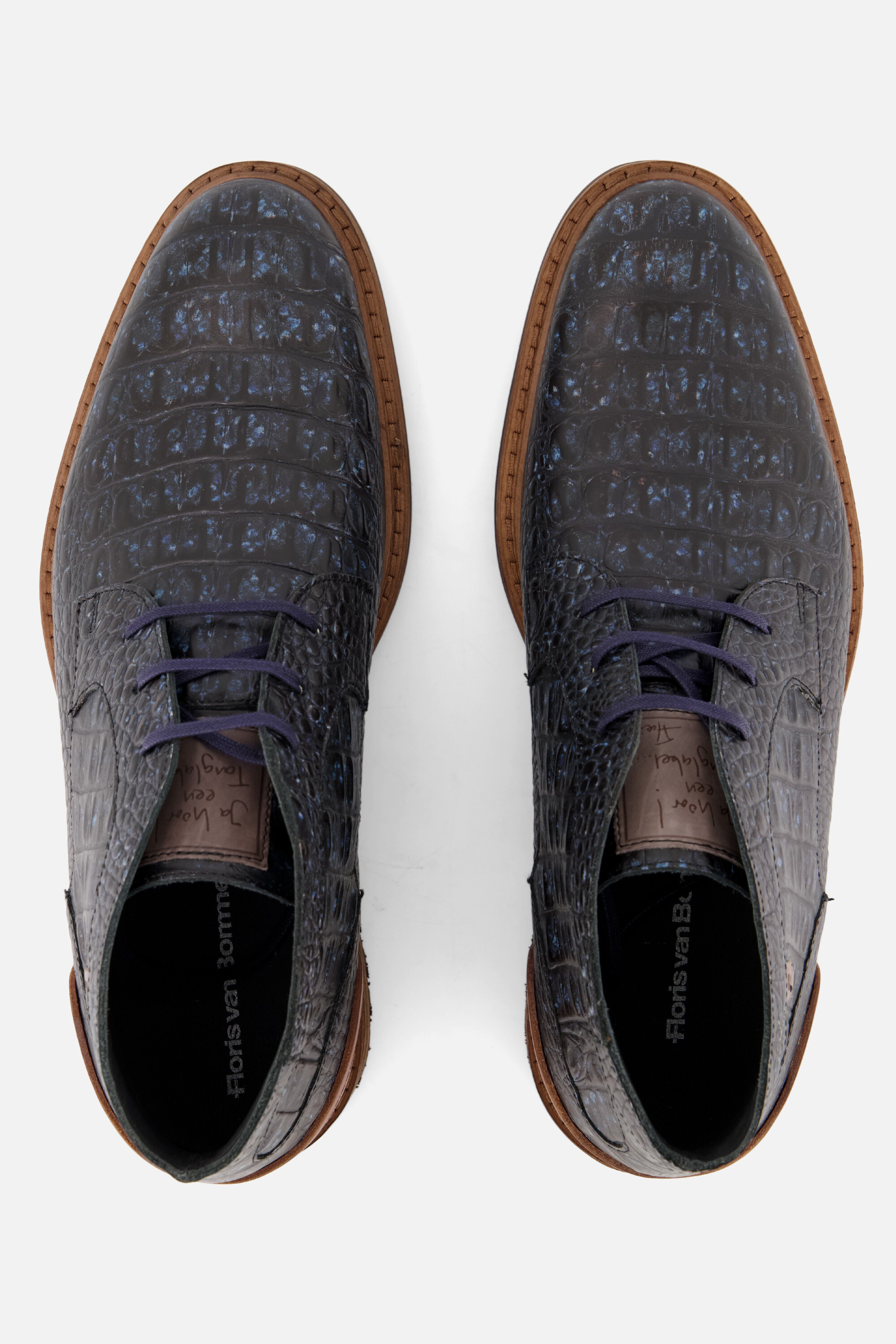 Floris van Bommel 41.01 Crepi Veterschoenen blauw afbeelding 3