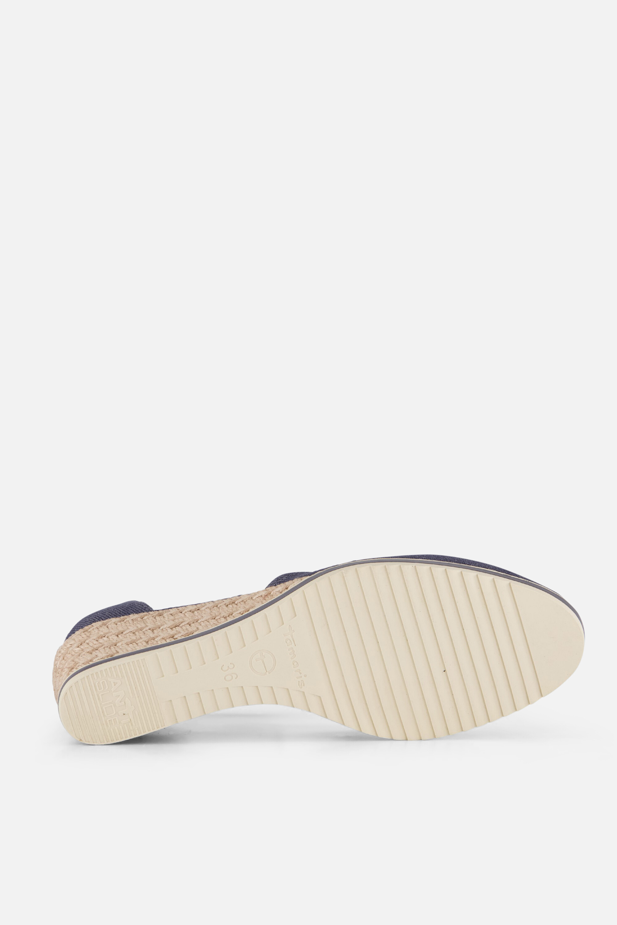 Tamaris Espadrilles Sleehak blauw Textiel afbeelding 3
