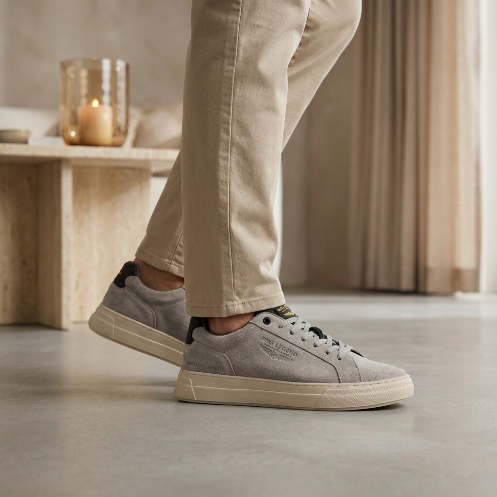 PME Legend PME Clevis Sneakers grijs Suède