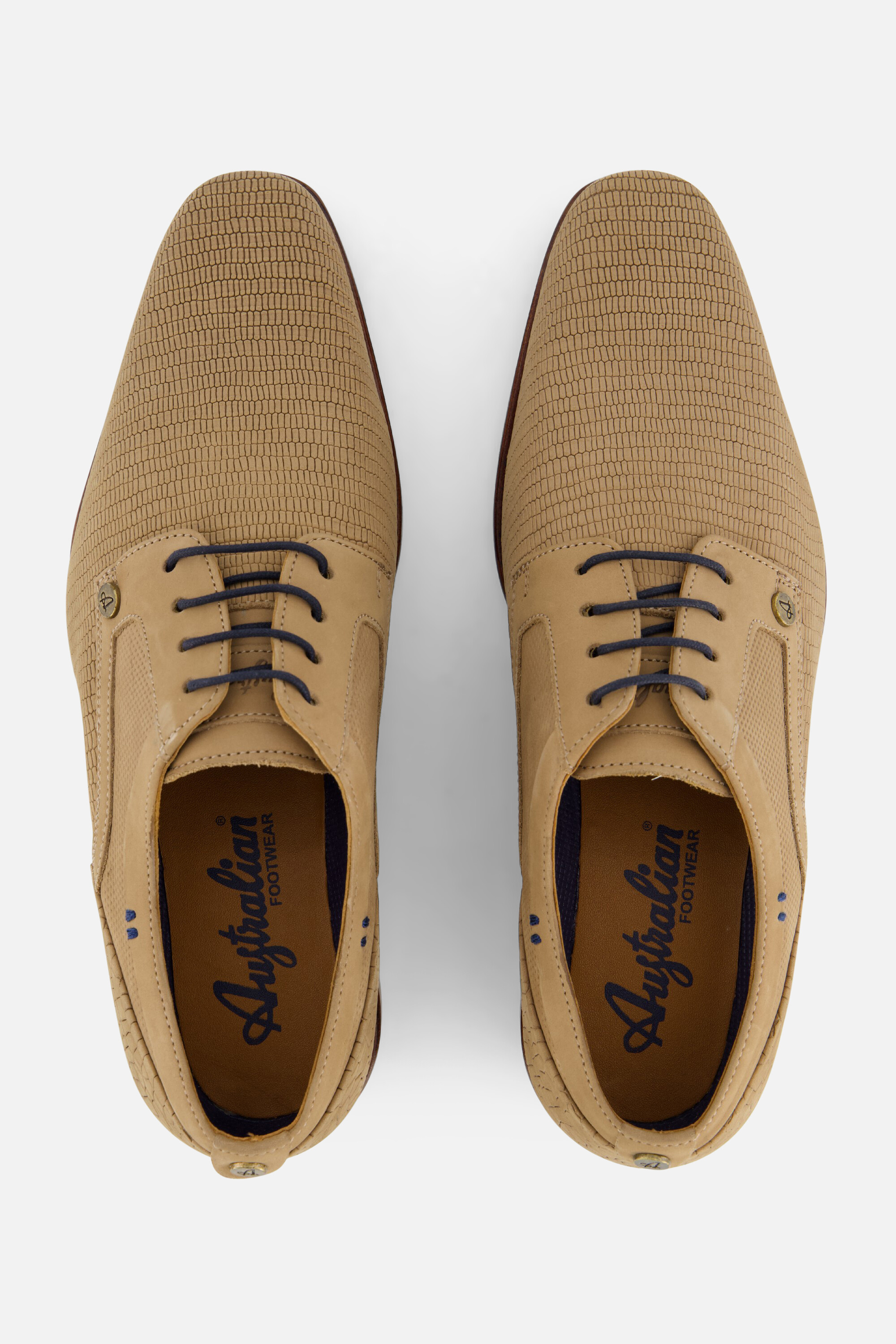 Australian Guardiola Veterschoenen beige Leer afbeelding 2