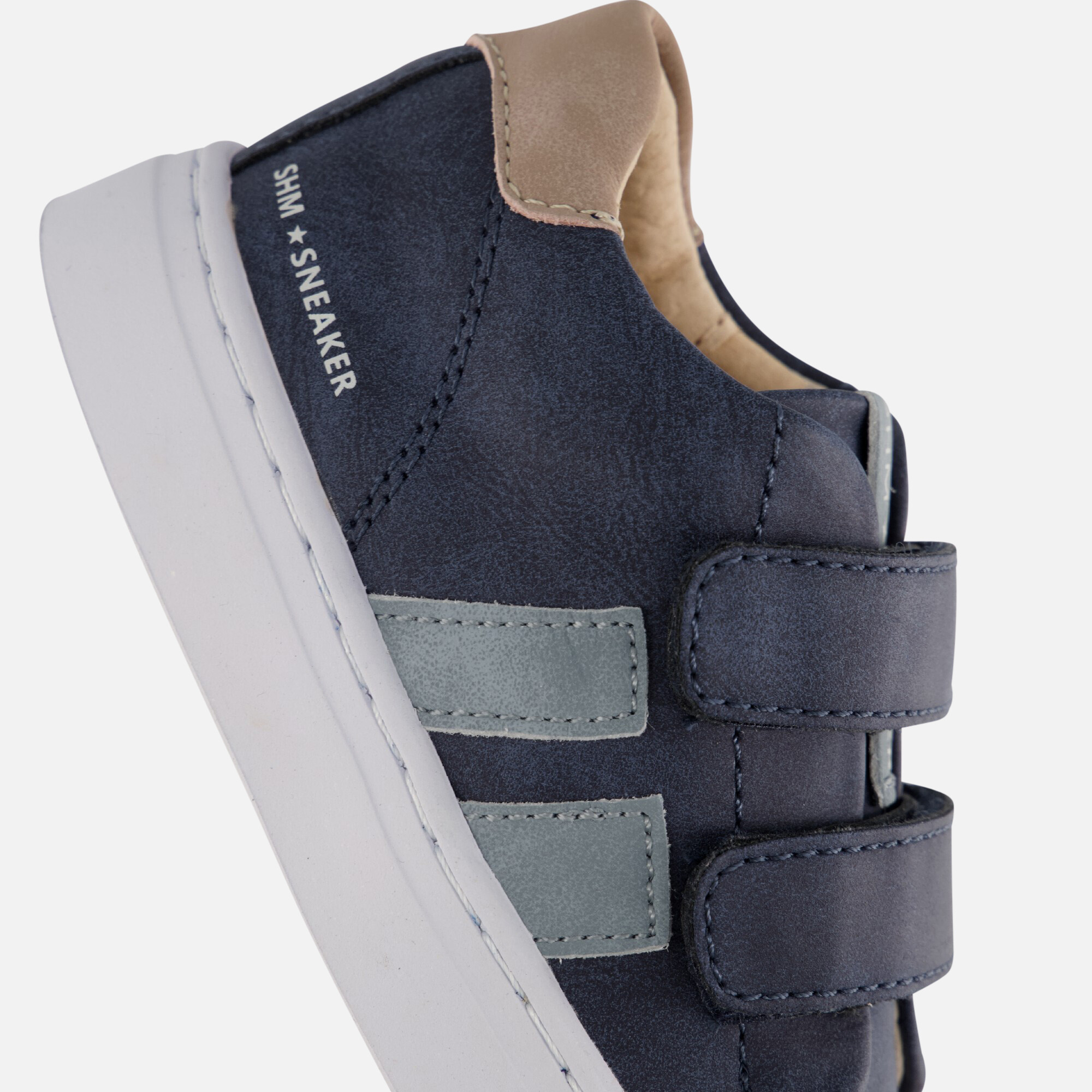 Shoesme Velcro Sneakers blauw Leer afbeelding 4