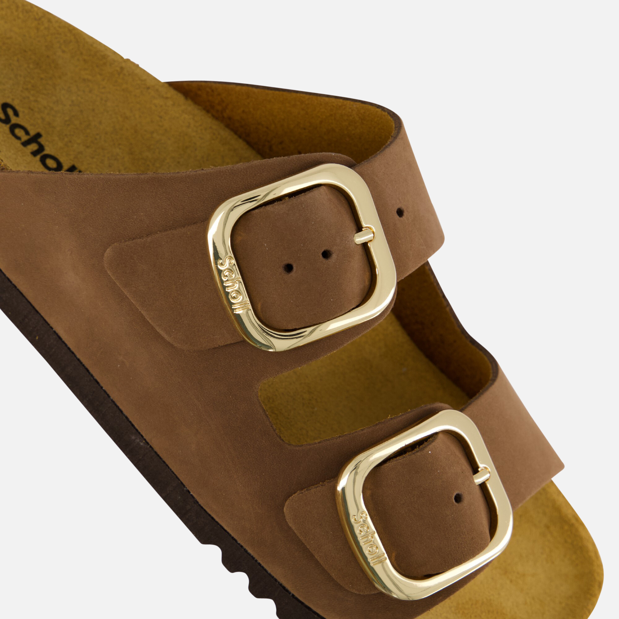 Scholl Noelle Slippers bruin Nubuck afbeelding 3