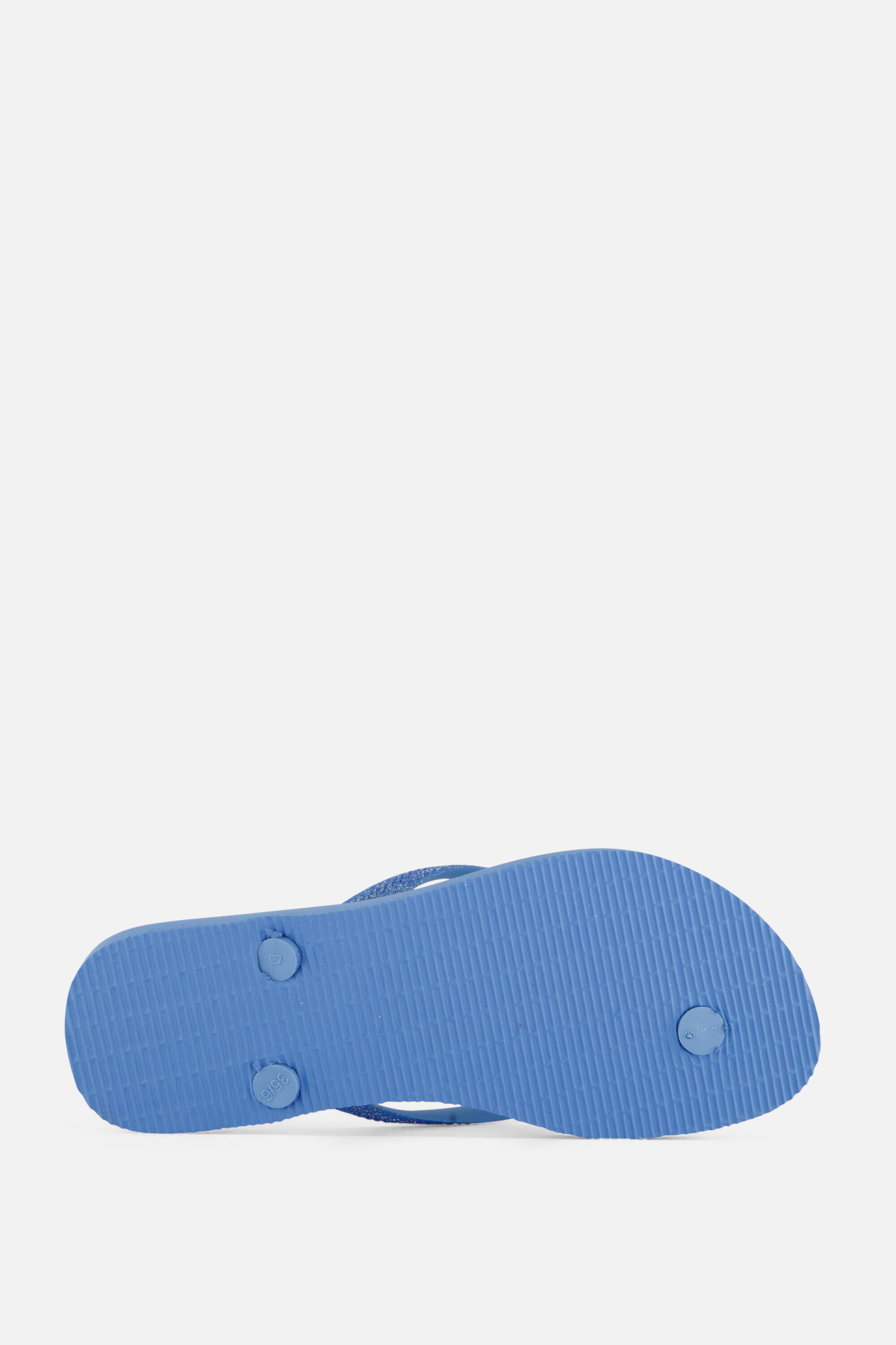 Havaianas Slim Glitter Slippers blauw Rubber afbeelding 2