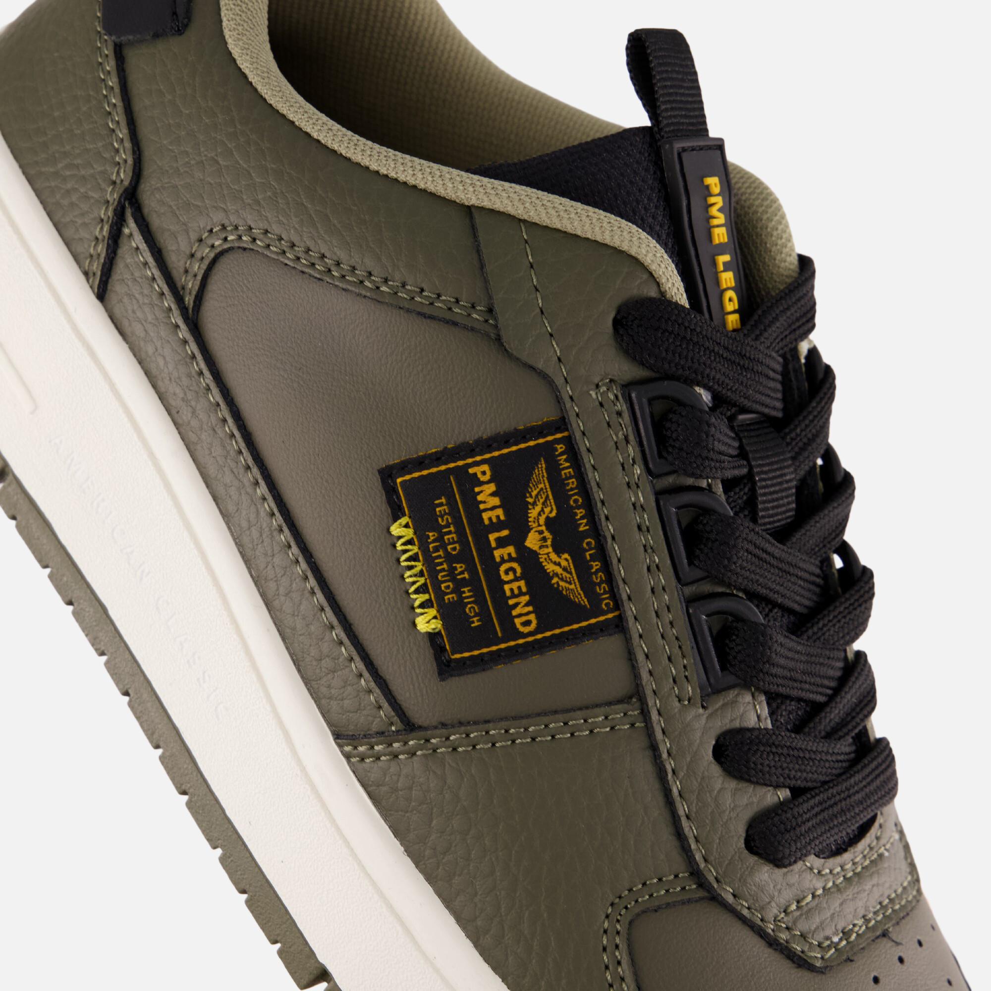 PME Legend Gobbler Sneakers groen Leer afbeelding 4