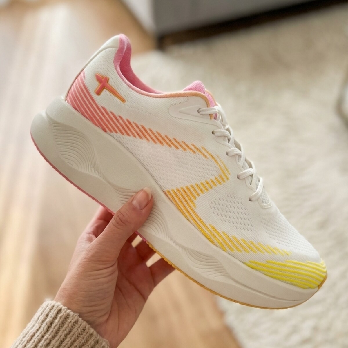 Tamaris Light Weight Sneakers wit Textiel