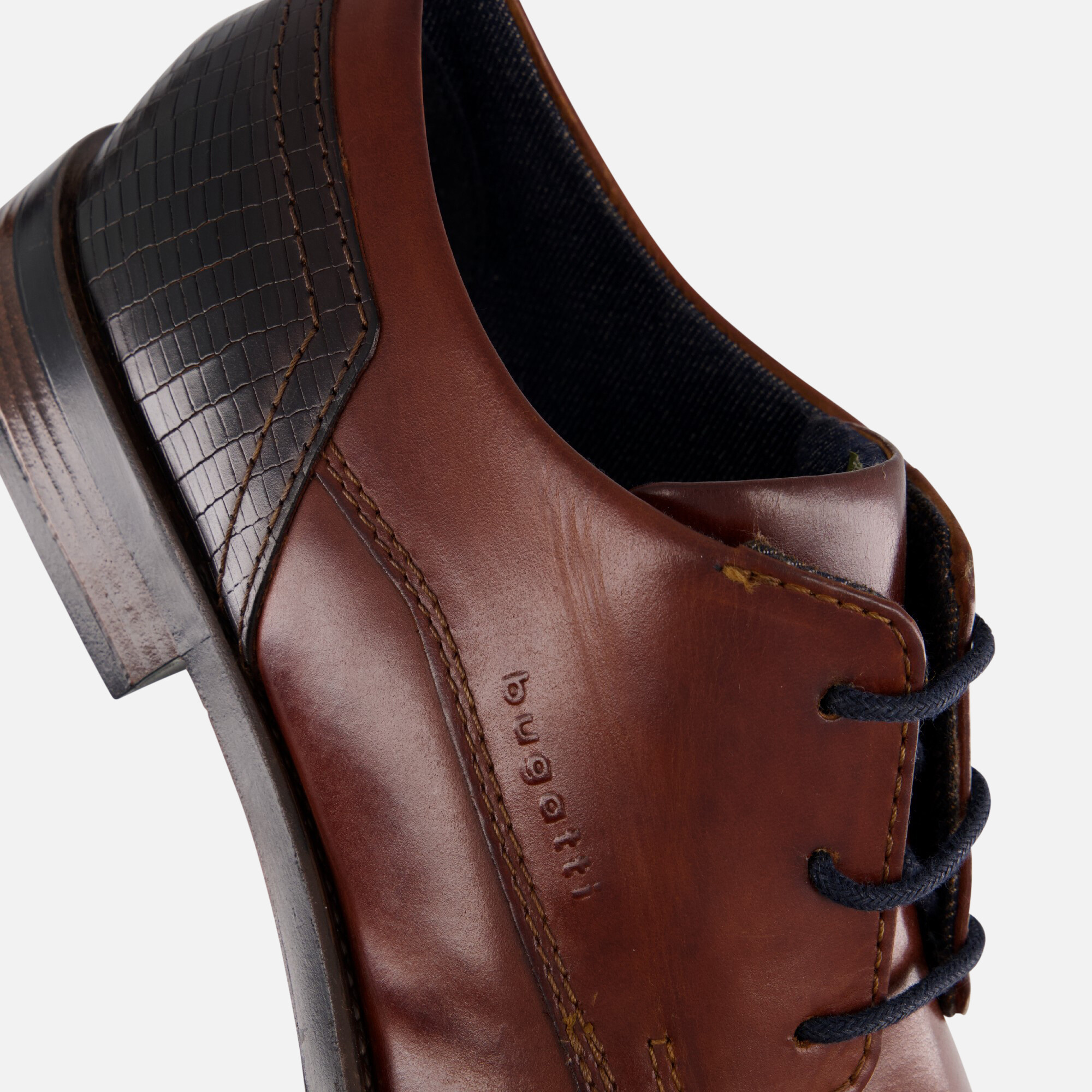 Bugatti Veterschoenen bruin Leer afbeelding 4