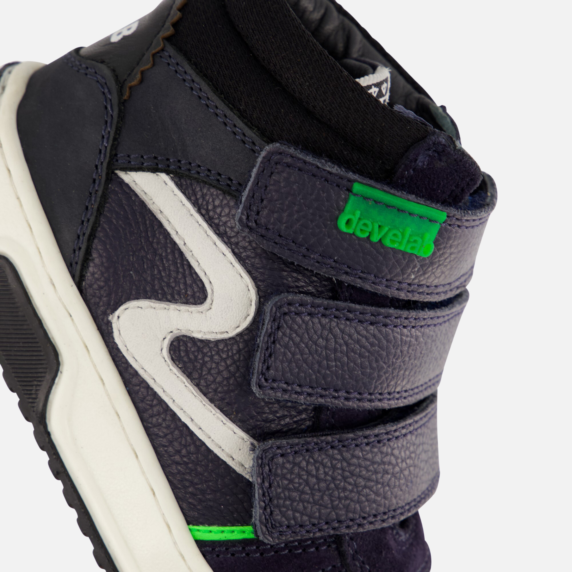 Develab sneakers met klittenband blauw afbeelding 4