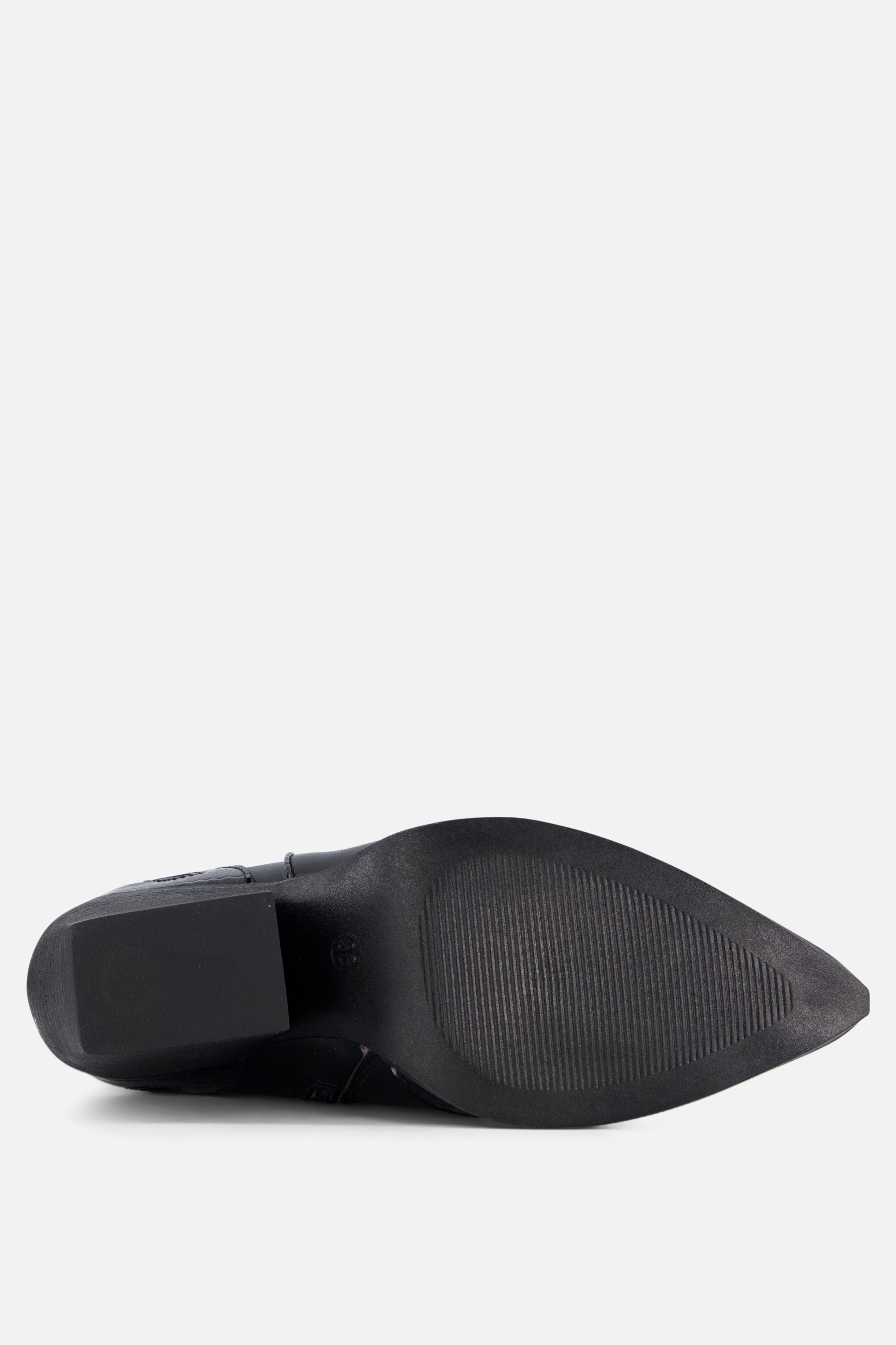 Ann Rocks Cowboylaarzen zwart Pu afbeelding 3
