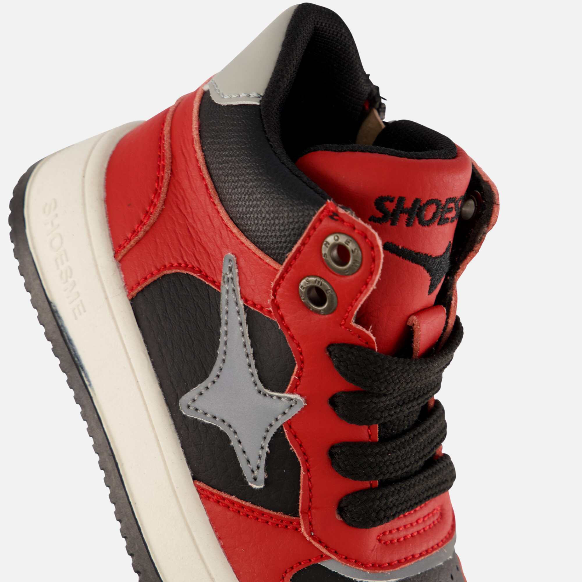 Shoesme Sneakers rood Leer afbeelding 4