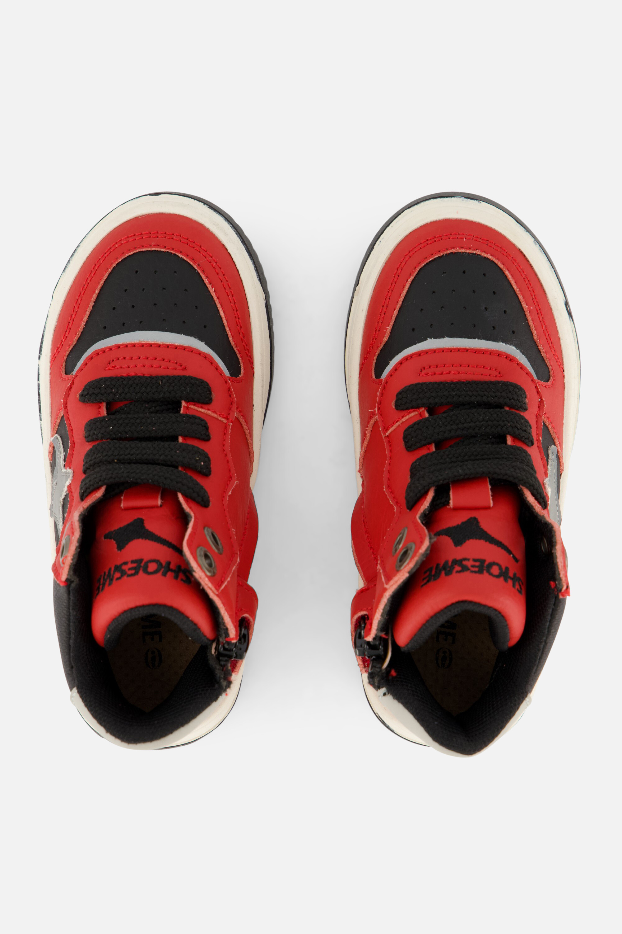 Shoesme Sneakers rood Leer afbeelding 2